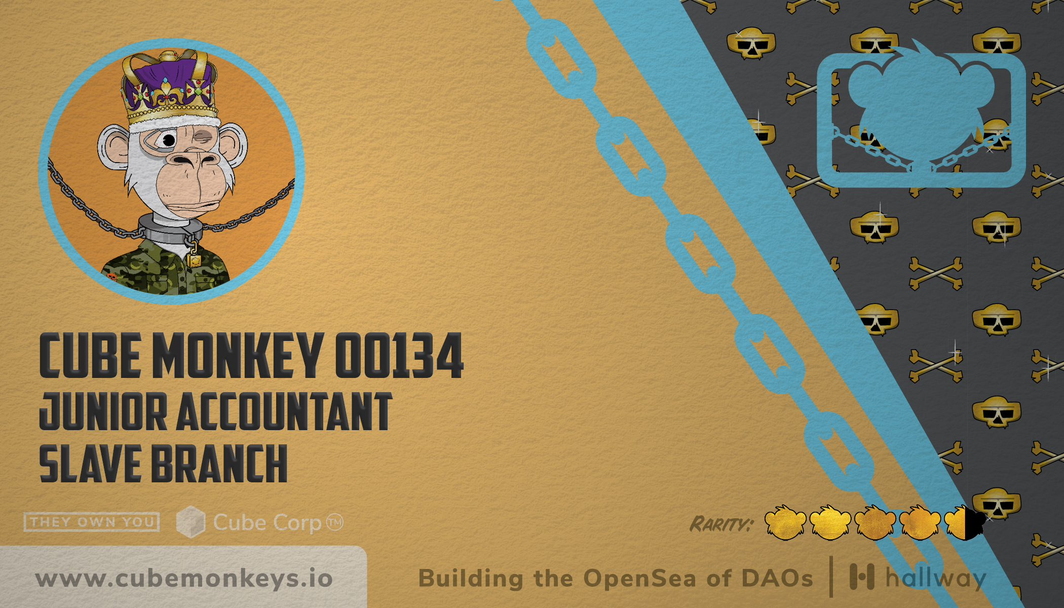 Cube Monkey #134's Business Card