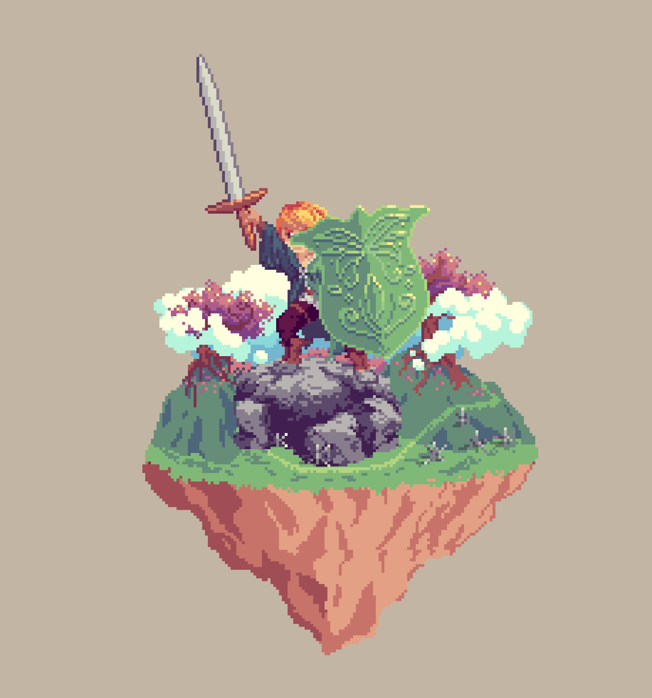 Surefoot Halfling Fernshield Paladin from The Glade + Caltrops