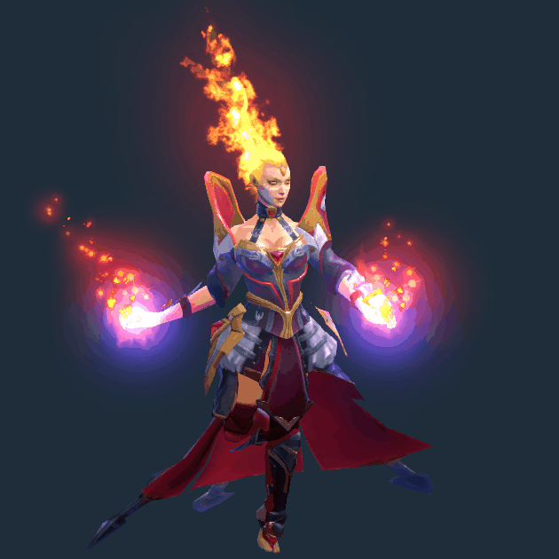Dota 2 - Lina (Flames of Fury)