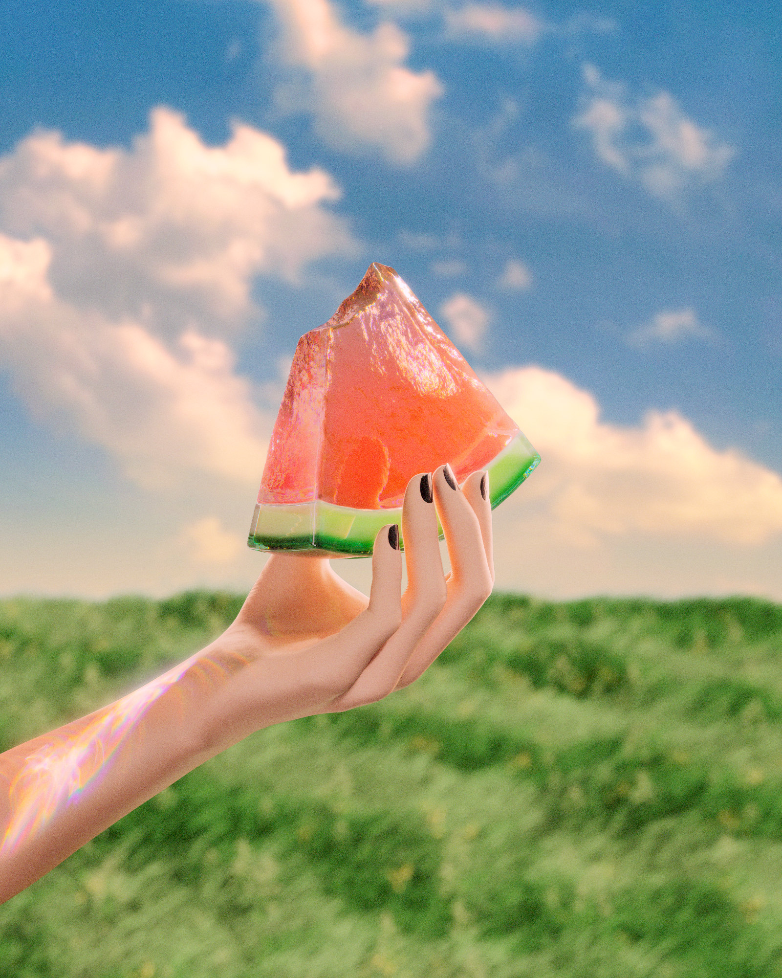 A Bite of Water Melon