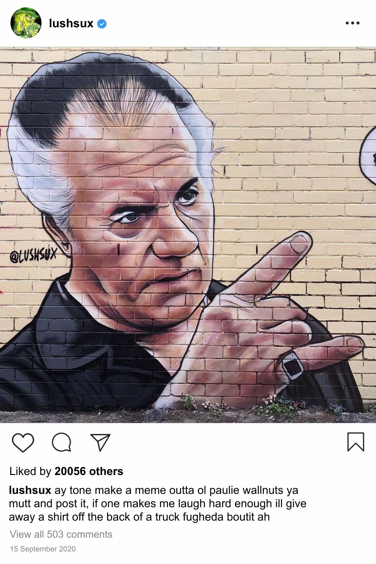 Lushsux #4012 - Mural Paulie Gualtieri