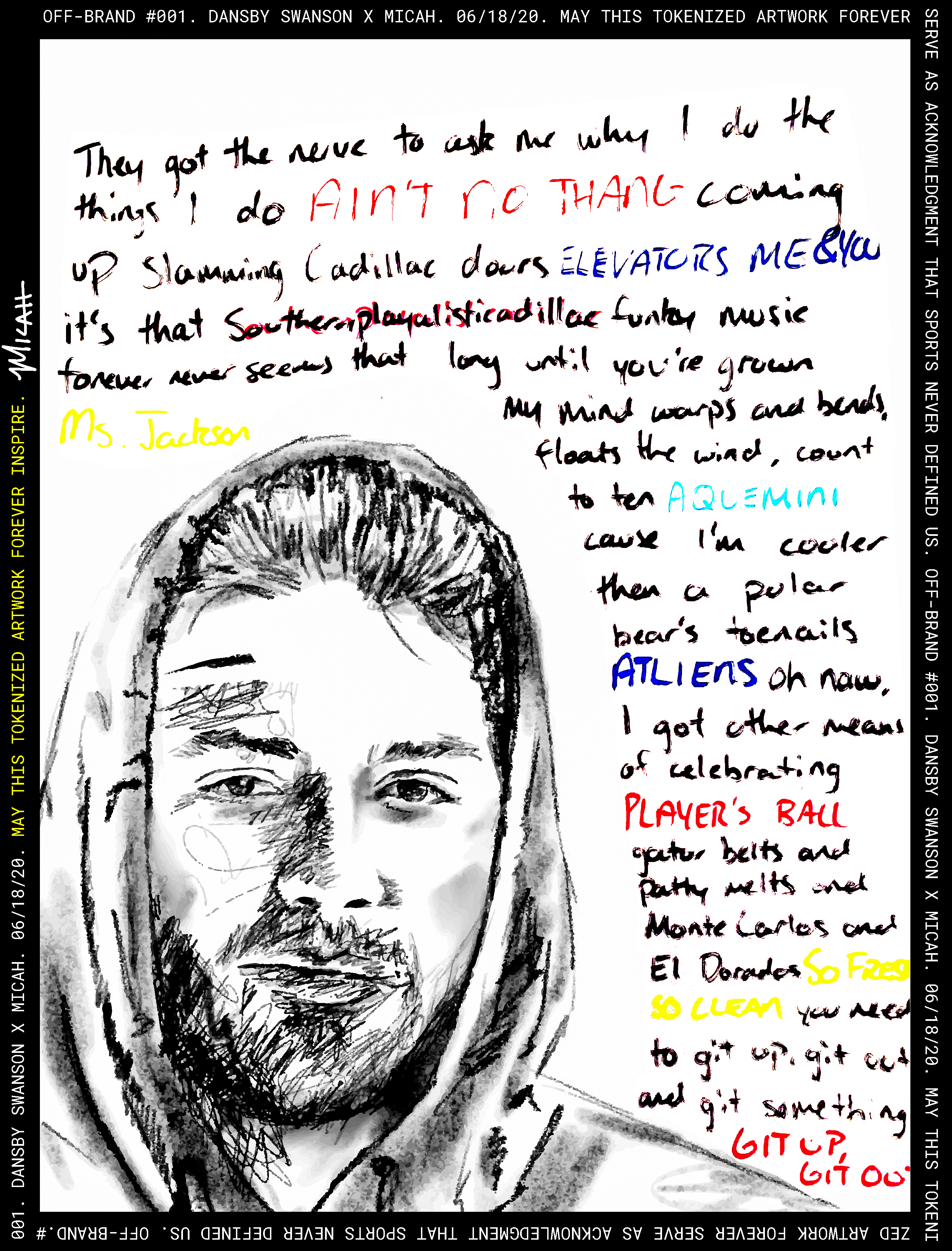 Dansby Swanson 'OFF-BRAND' #001 #39/50