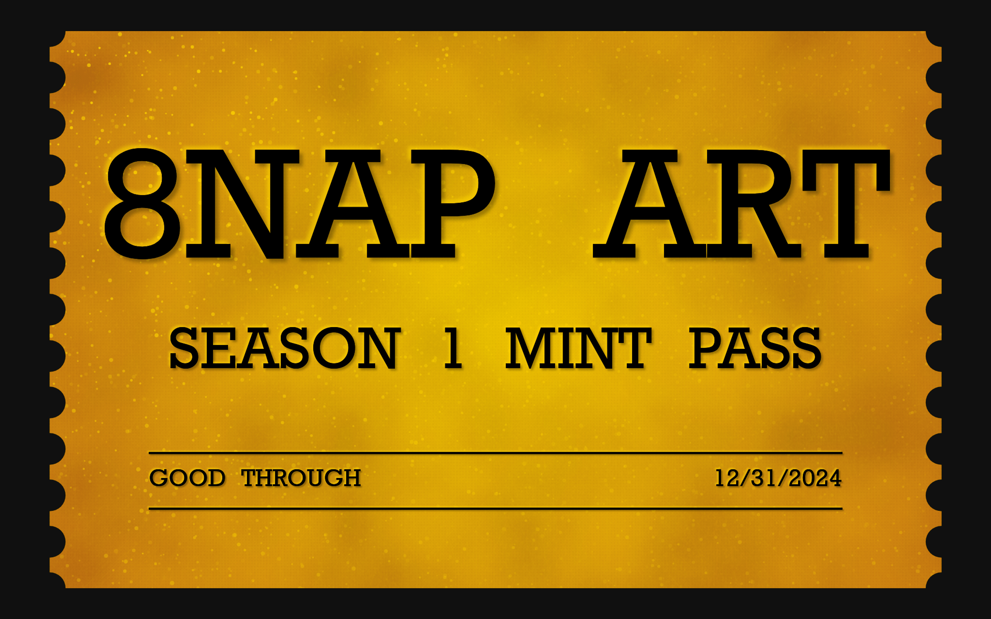 8NAP ART Season One Mint Pass #47