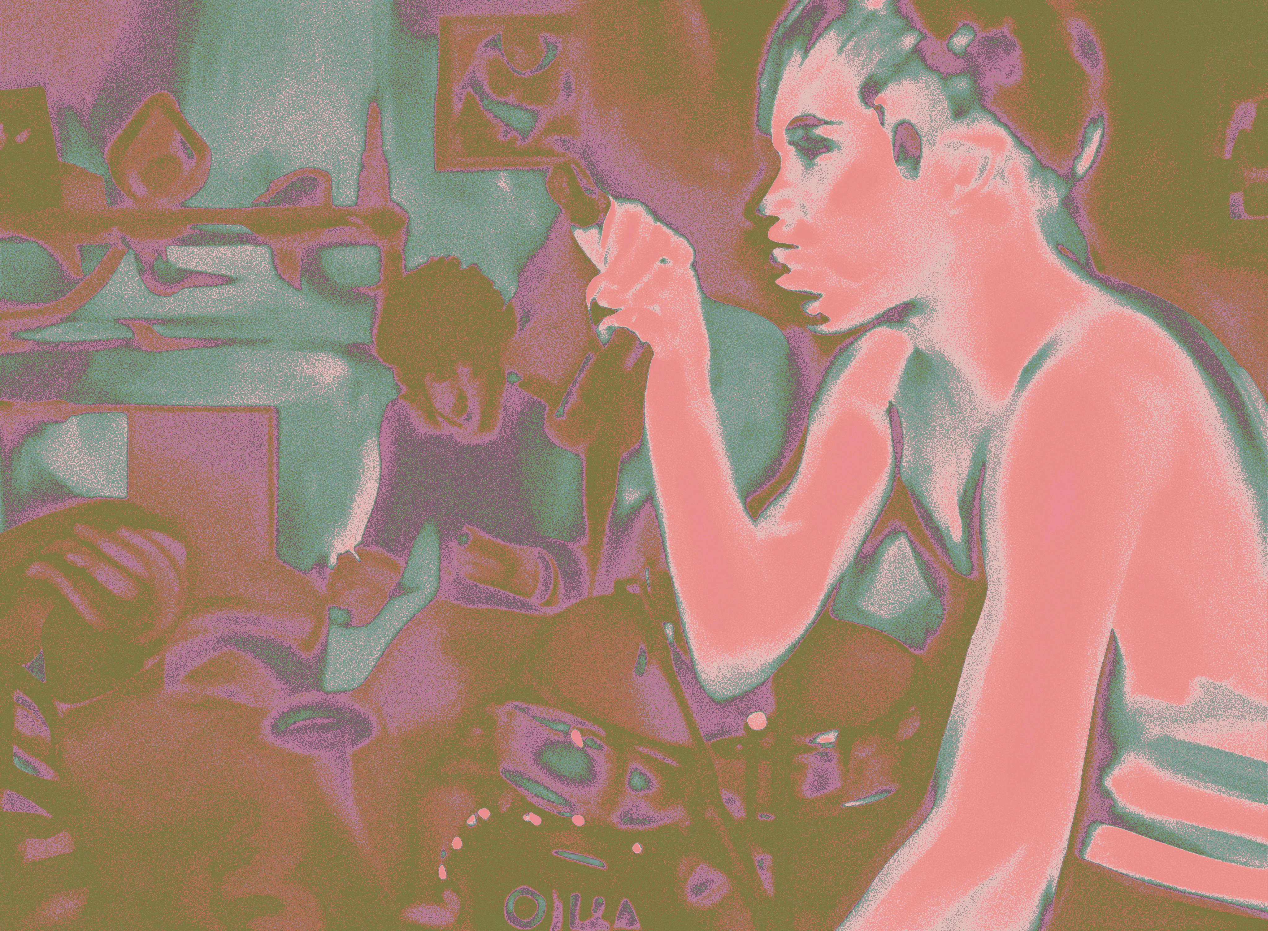 Punk Band At A House Show