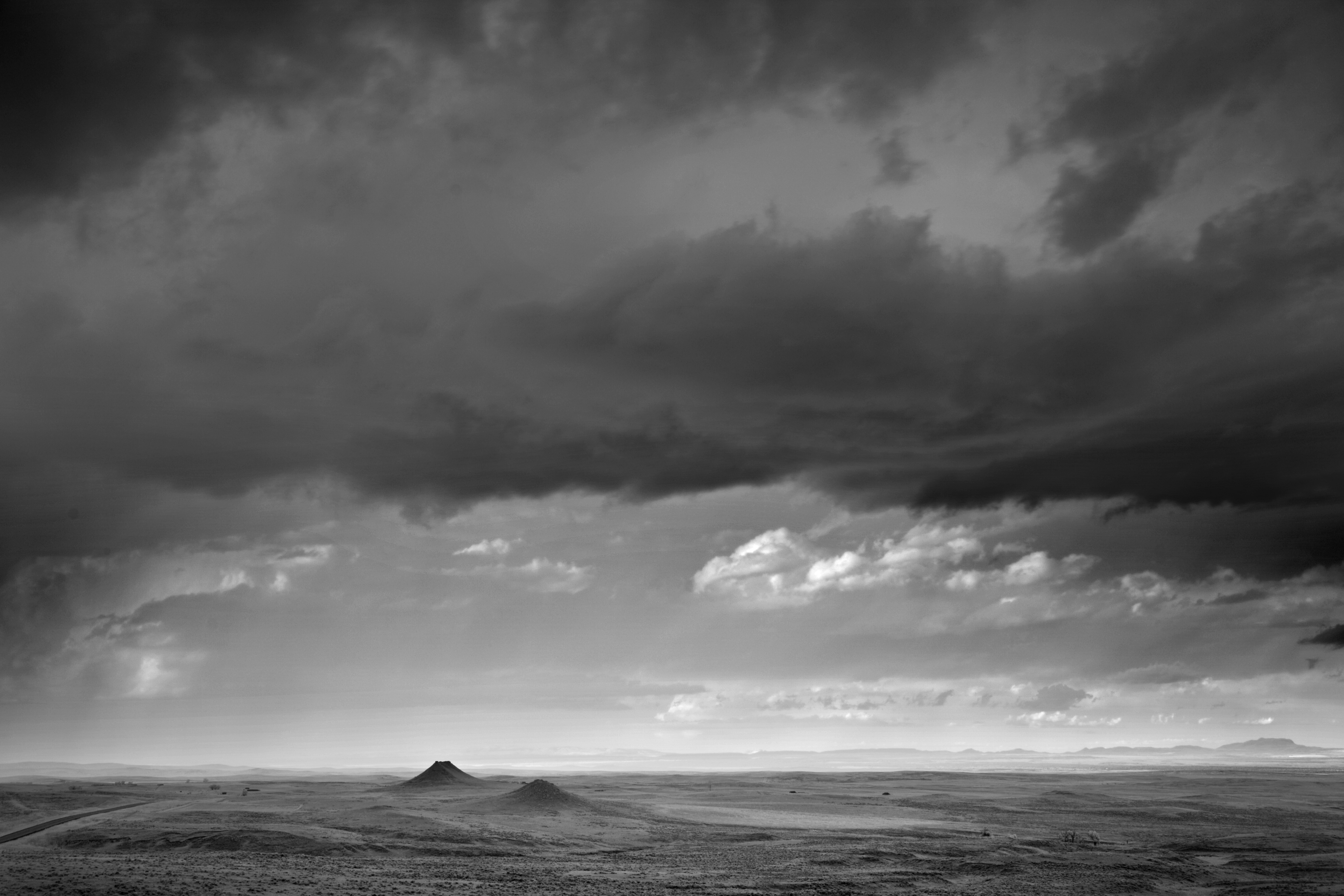 Storms - Storm Cloud over Twin Volcanos