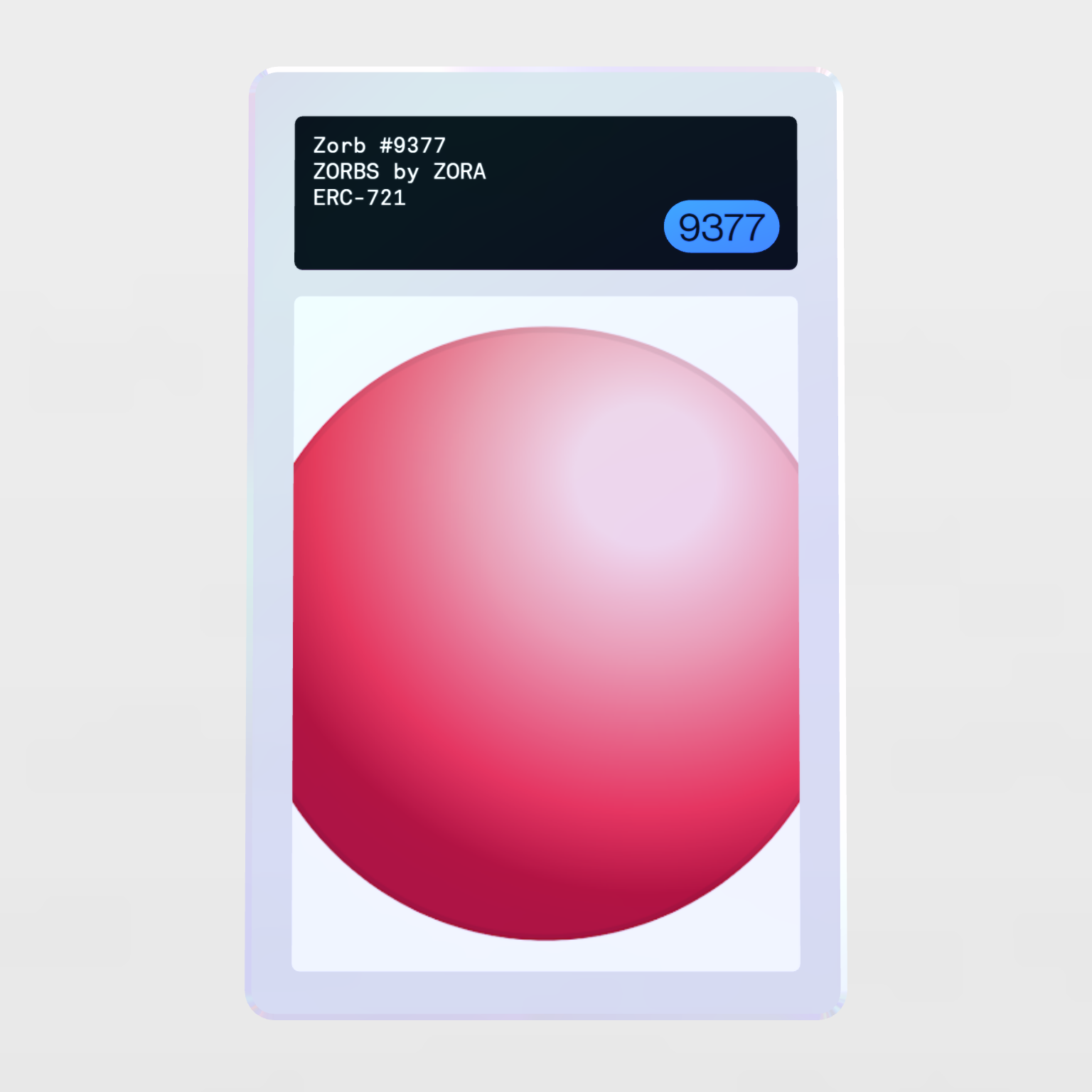 Minter Token - ZORBS by ZORA #9377