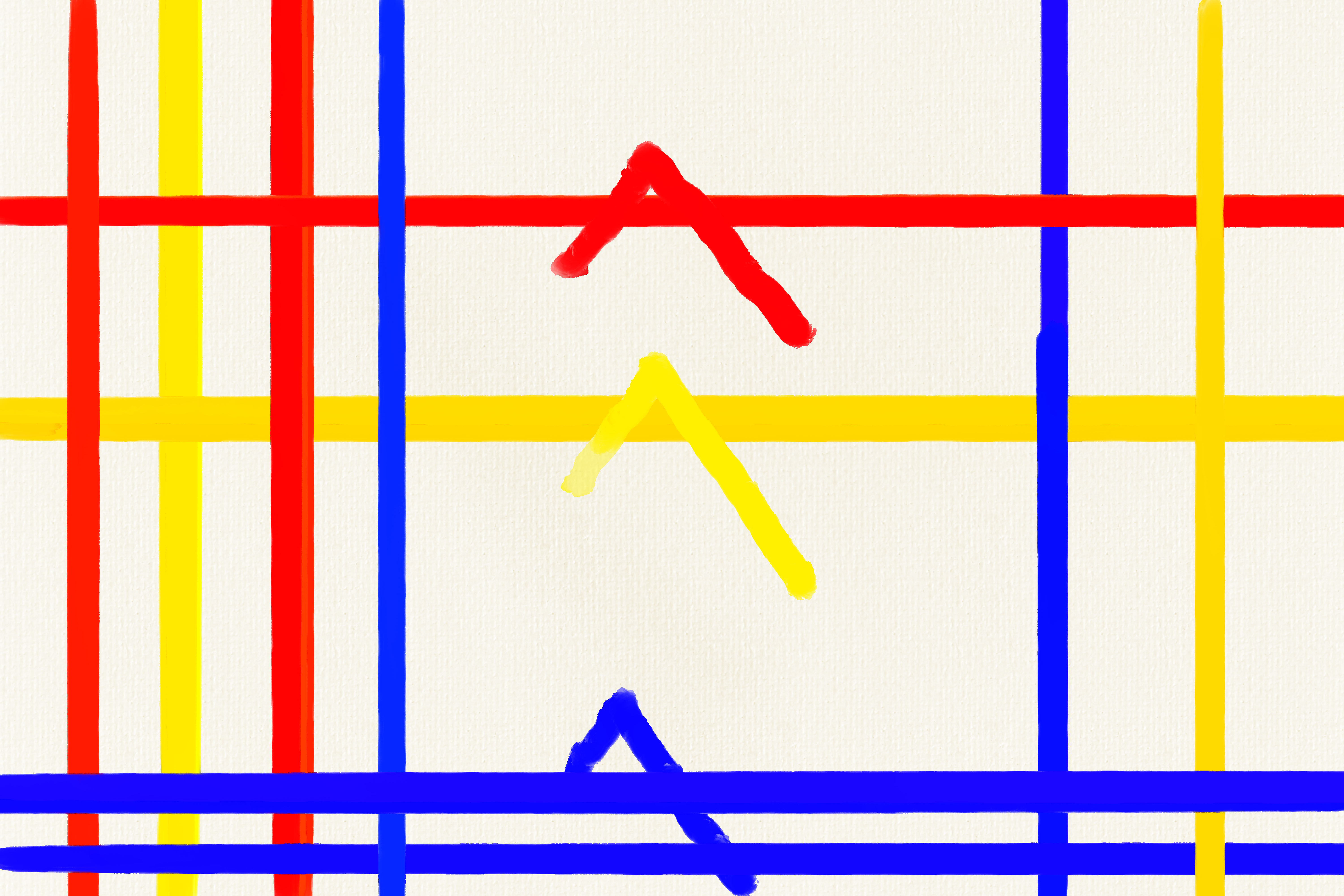 Mondrian Checks (Upside Down) #14/45