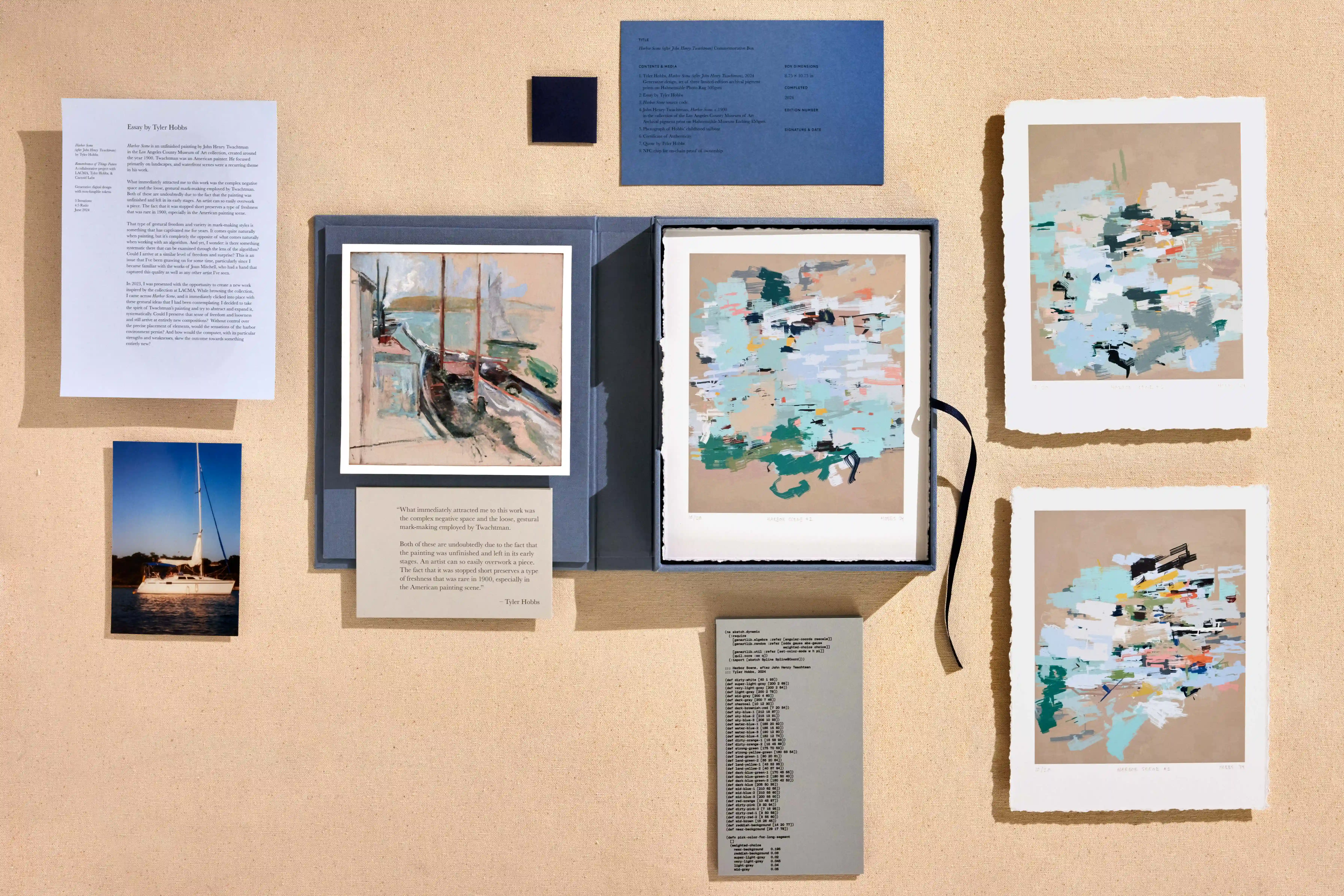 Harbor Scene - Commemorative Folio by Tyler Hobbs #11