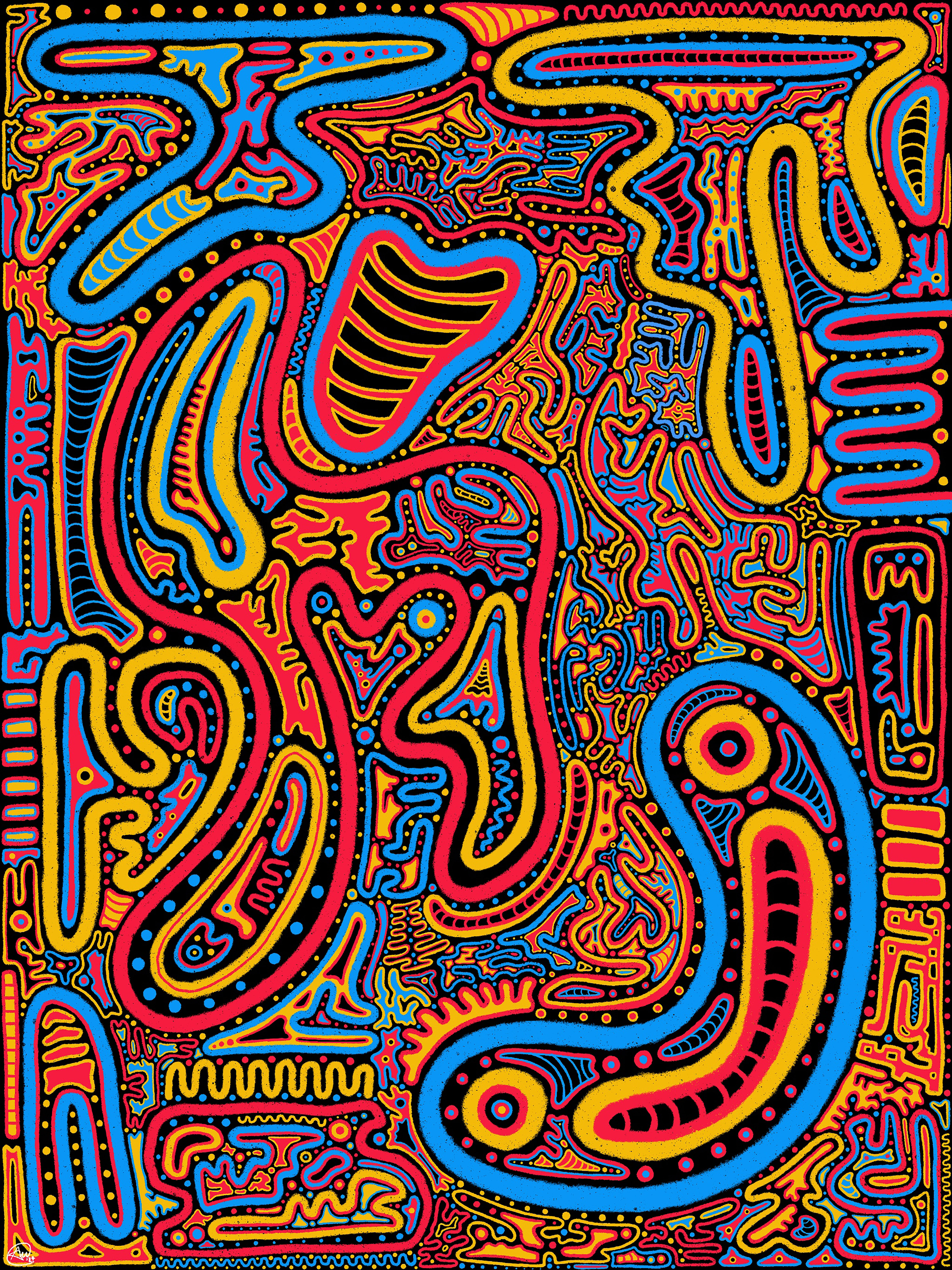 Cellular Doodle by Shay The Surrealist #11/32