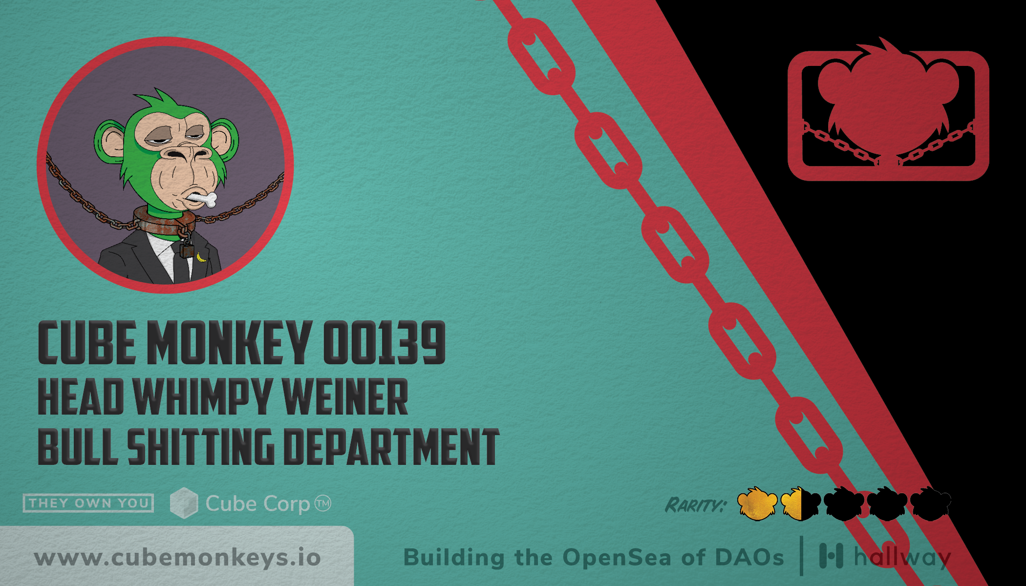 Cube Monkey #139's Business Card