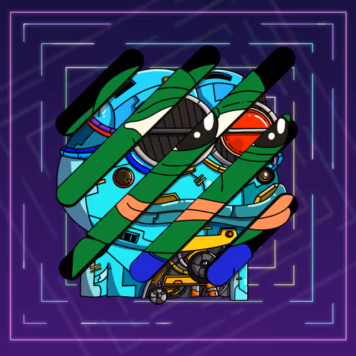 Cyborg Pepe Decal