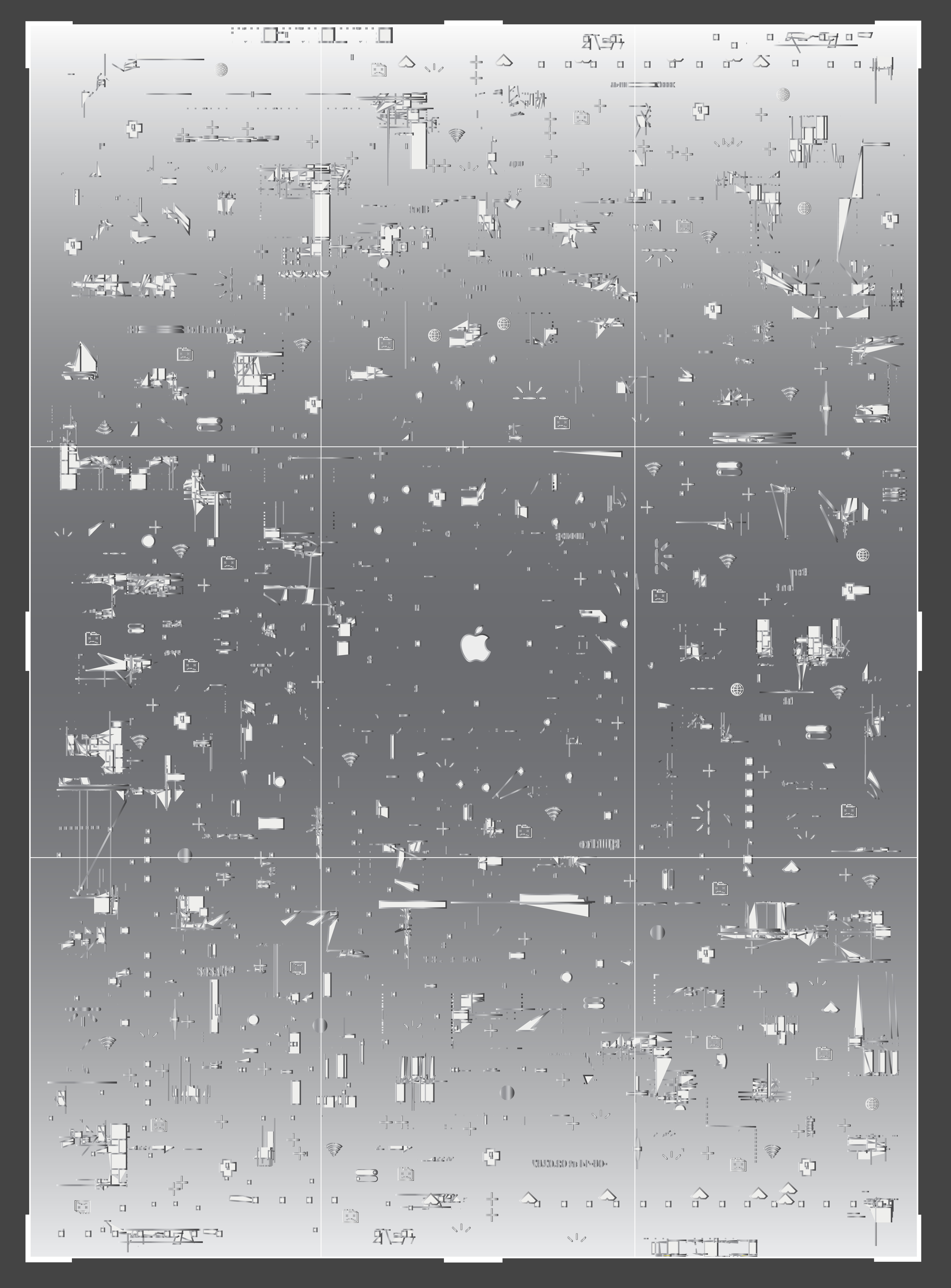 My computer conveys its aesthetic through my vision