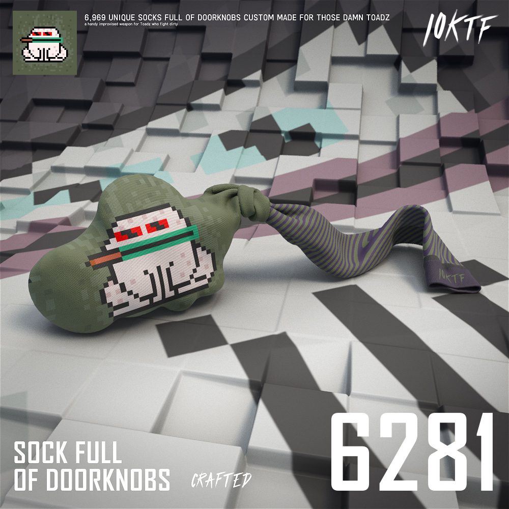 Toadz Sock Full of Doorknobs #6281