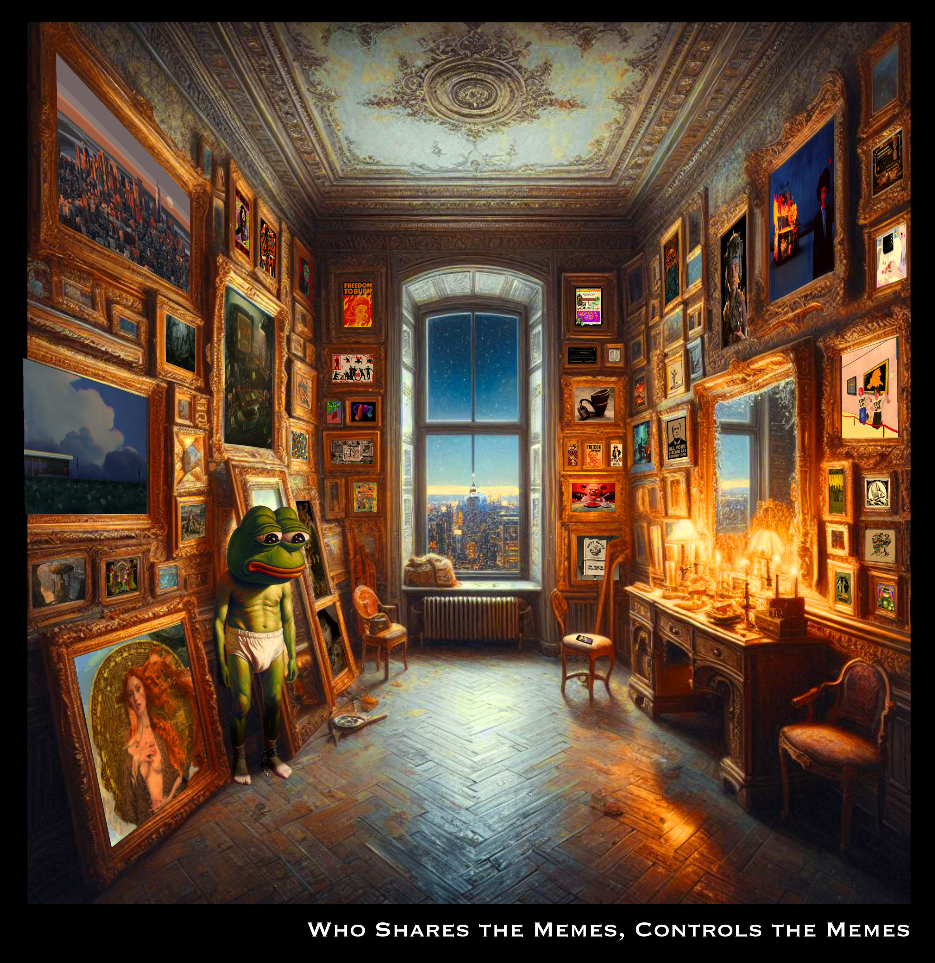 Who Shares the Memes, Controls the Memes