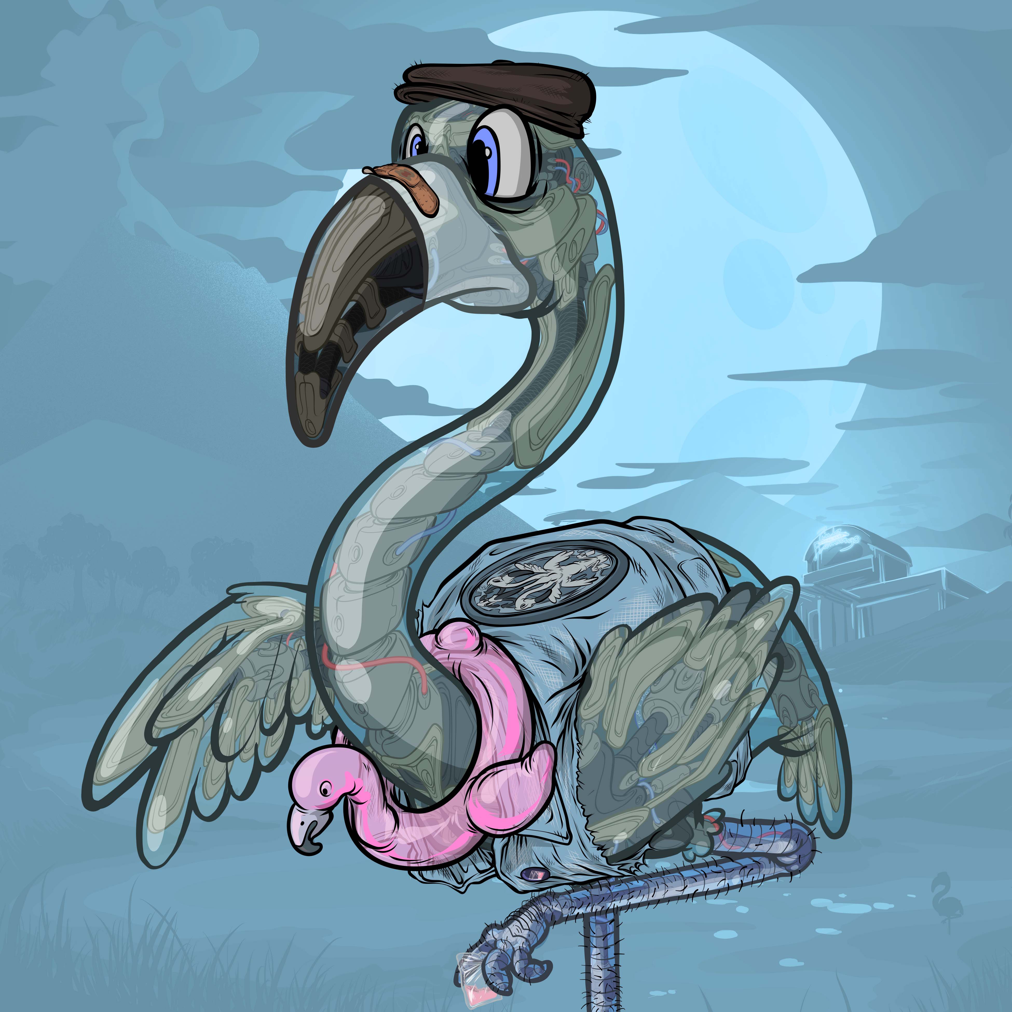 Pink Flamingo #2463