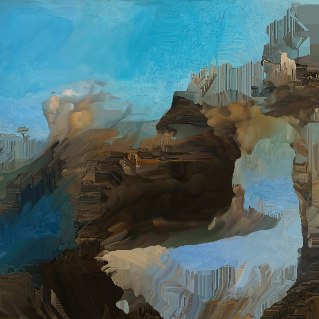 An island in the lagoon with a gateway and a church