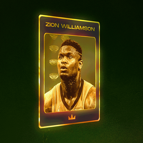Zion Williamson #8 Gold Card 2021 - KingDeckNFT