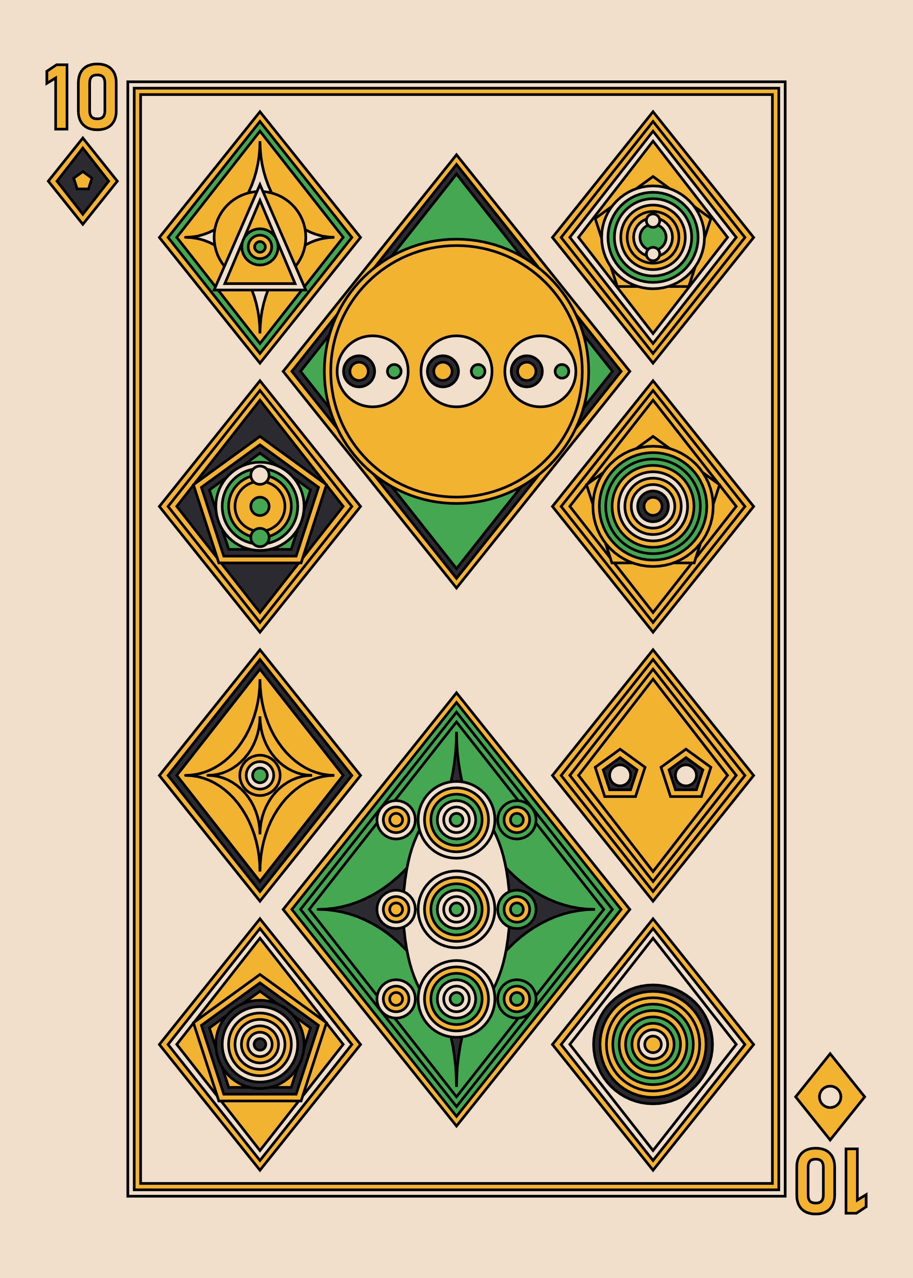 Ten of Diamonds Light