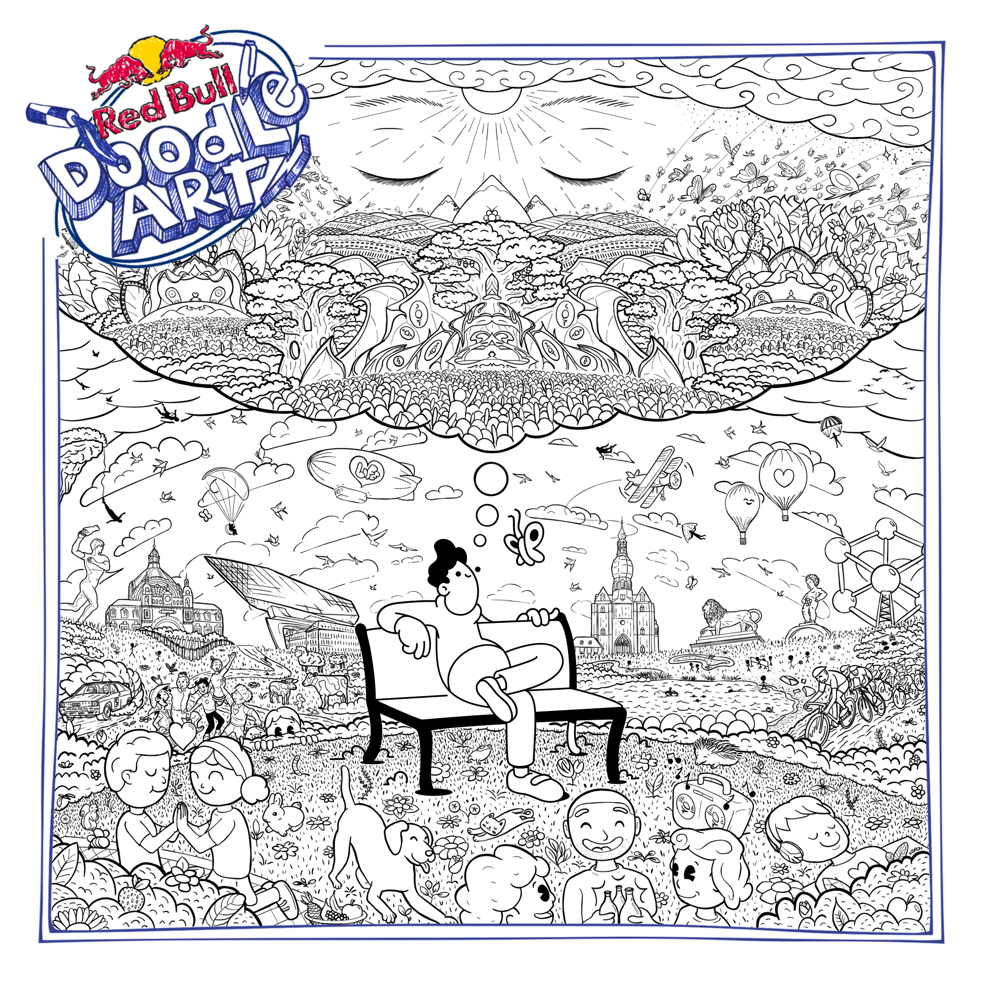 Red Bull Doodle Art Collection mentored by Burnt Toast #9909/12935