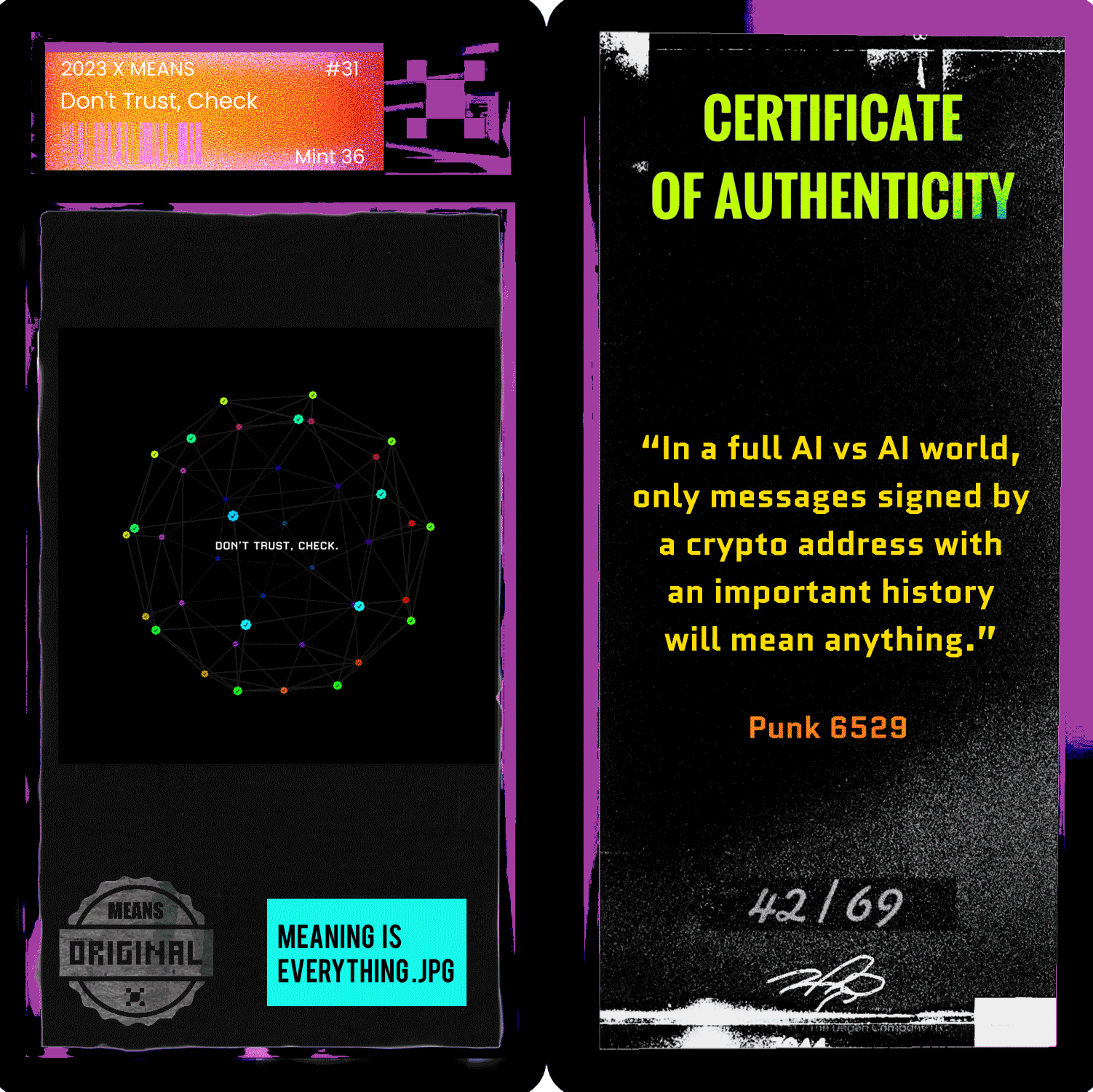 Meaning is everything