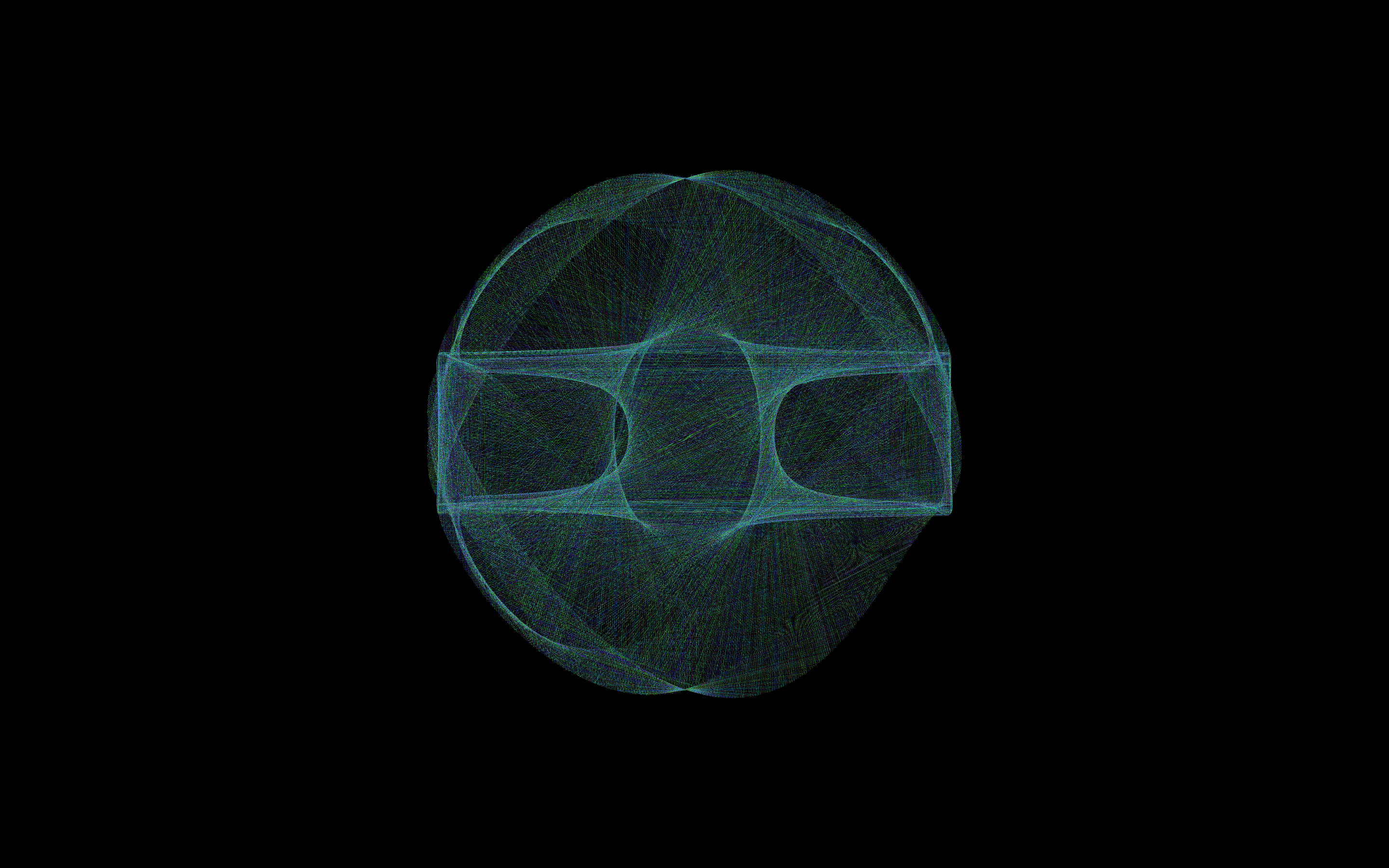 Trajectory of blue lines