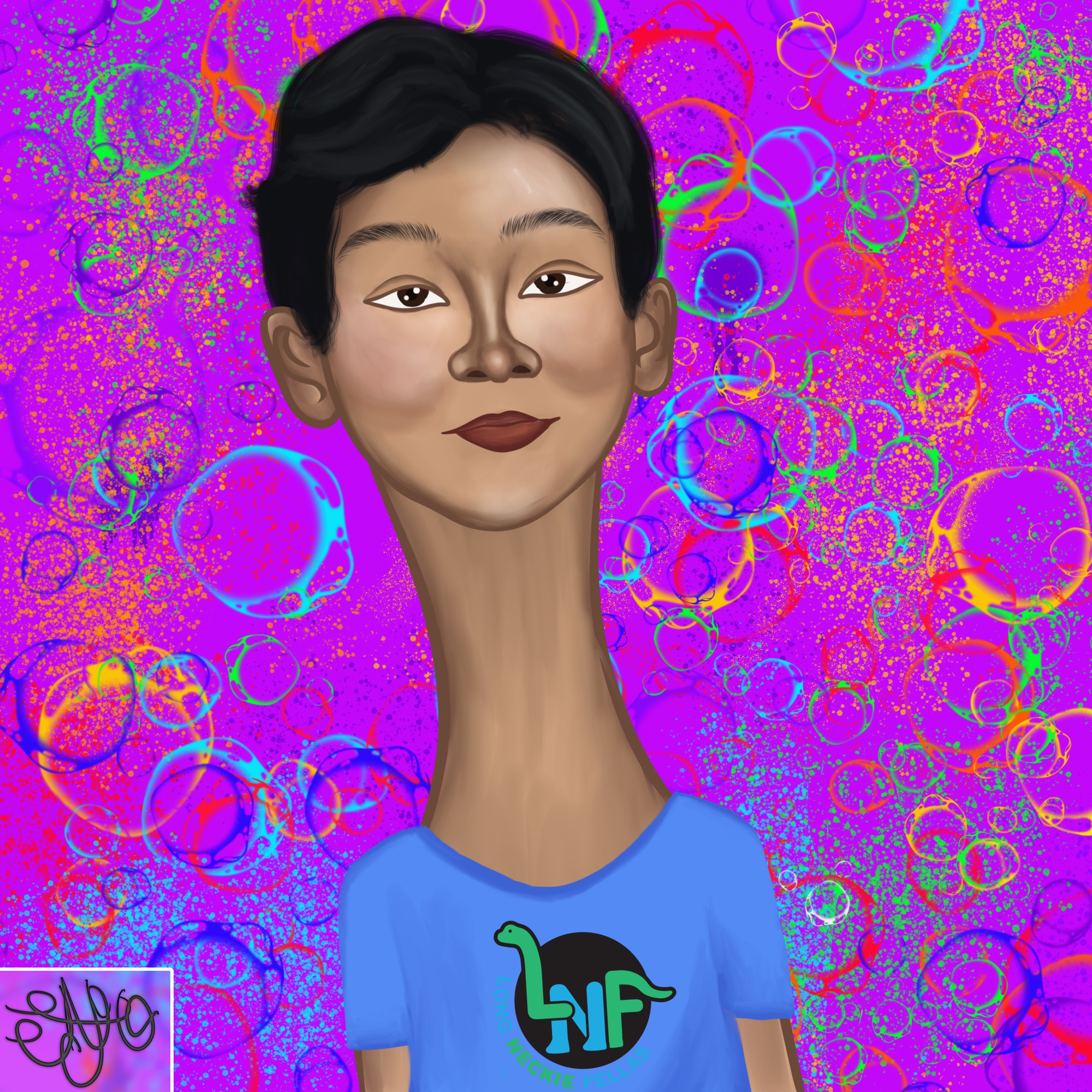 Long Neckie Kid #9841