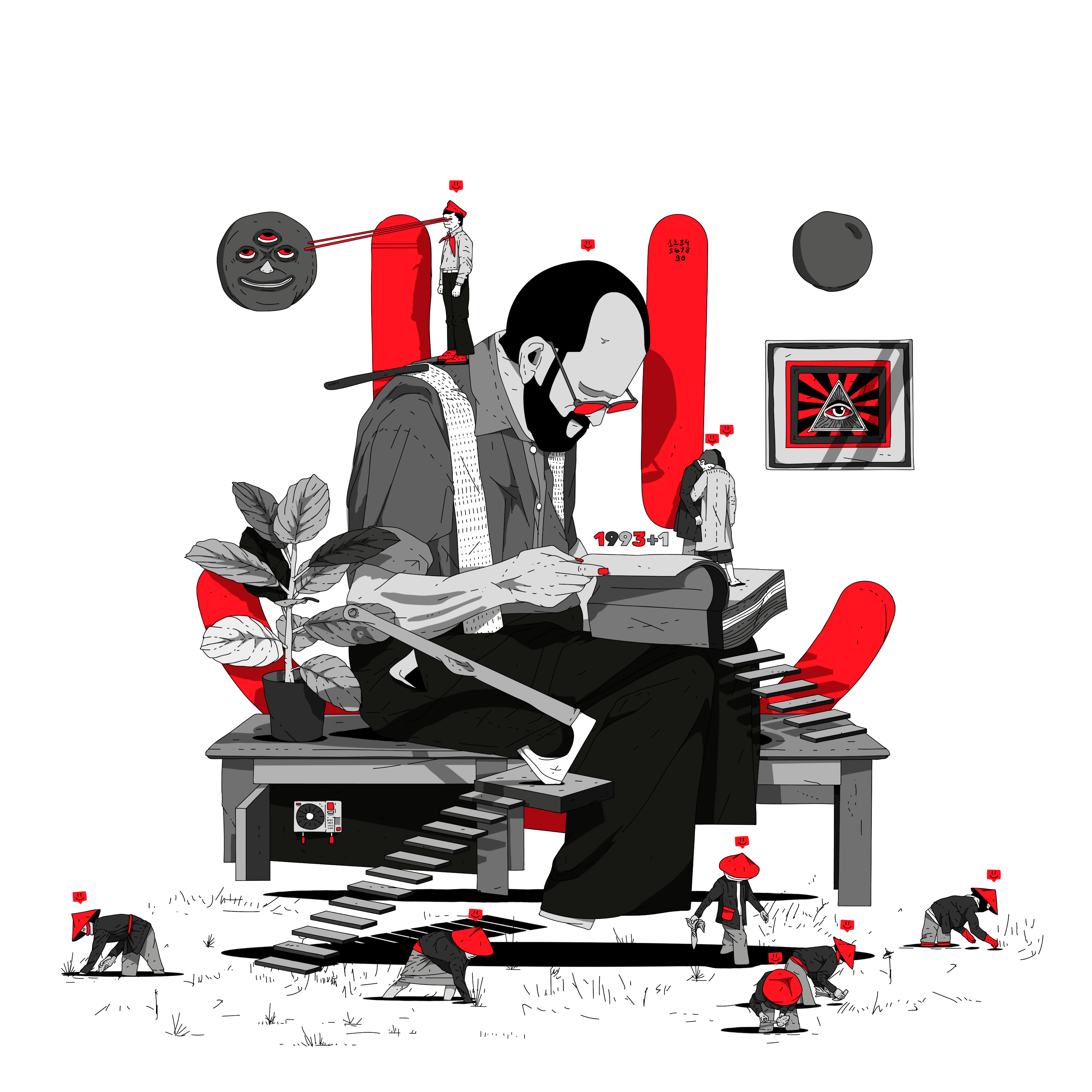 Shadows of a forgotten town