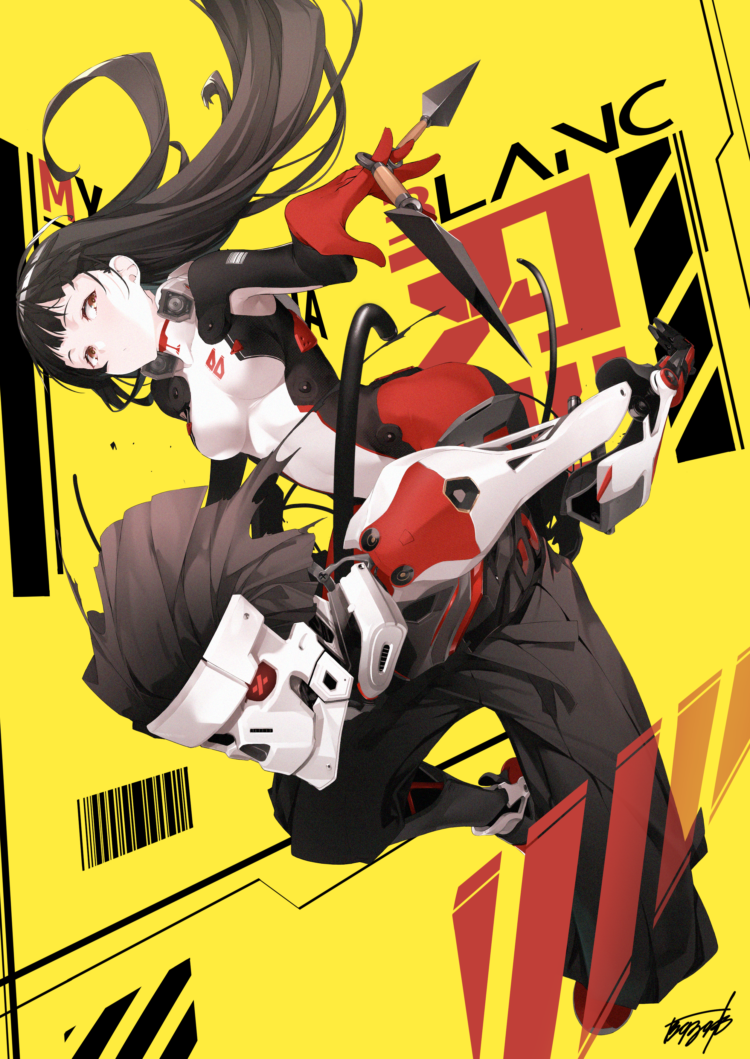 blanc -Costume cyberpunk-