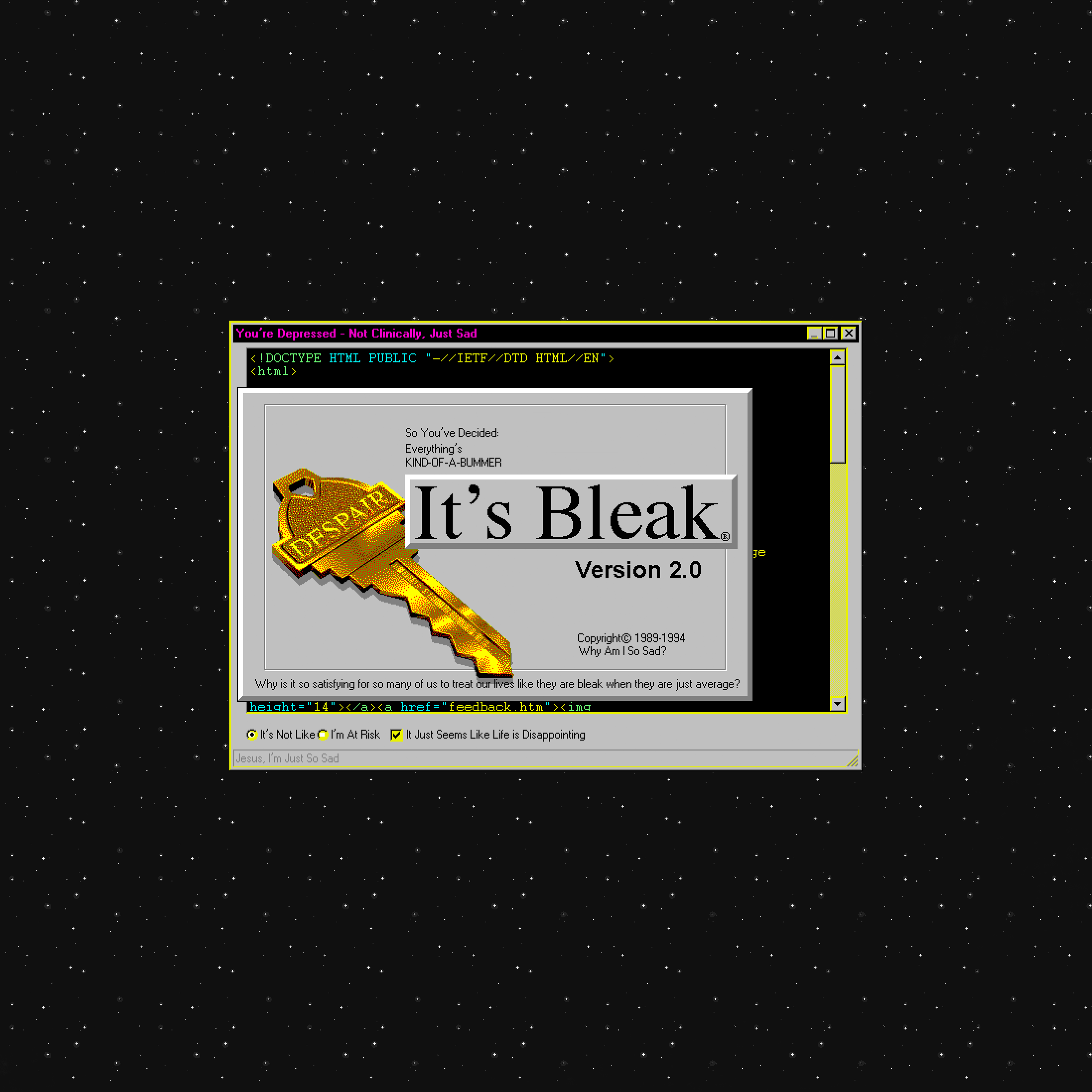 It's Bleak