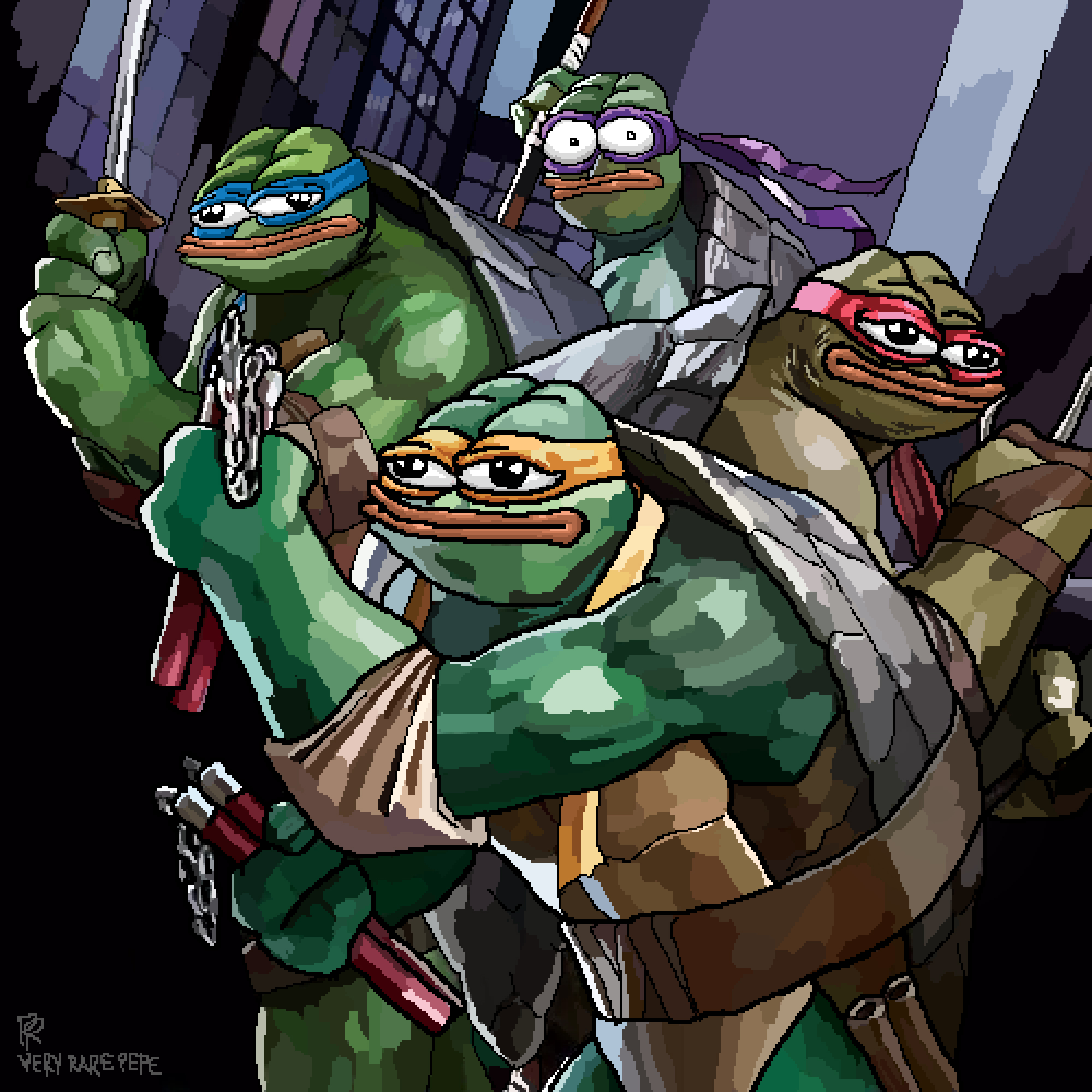 Teenage Mutant Ninja Pepes.