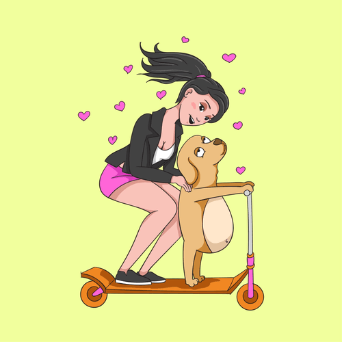 Bad Bitches On A Scooter