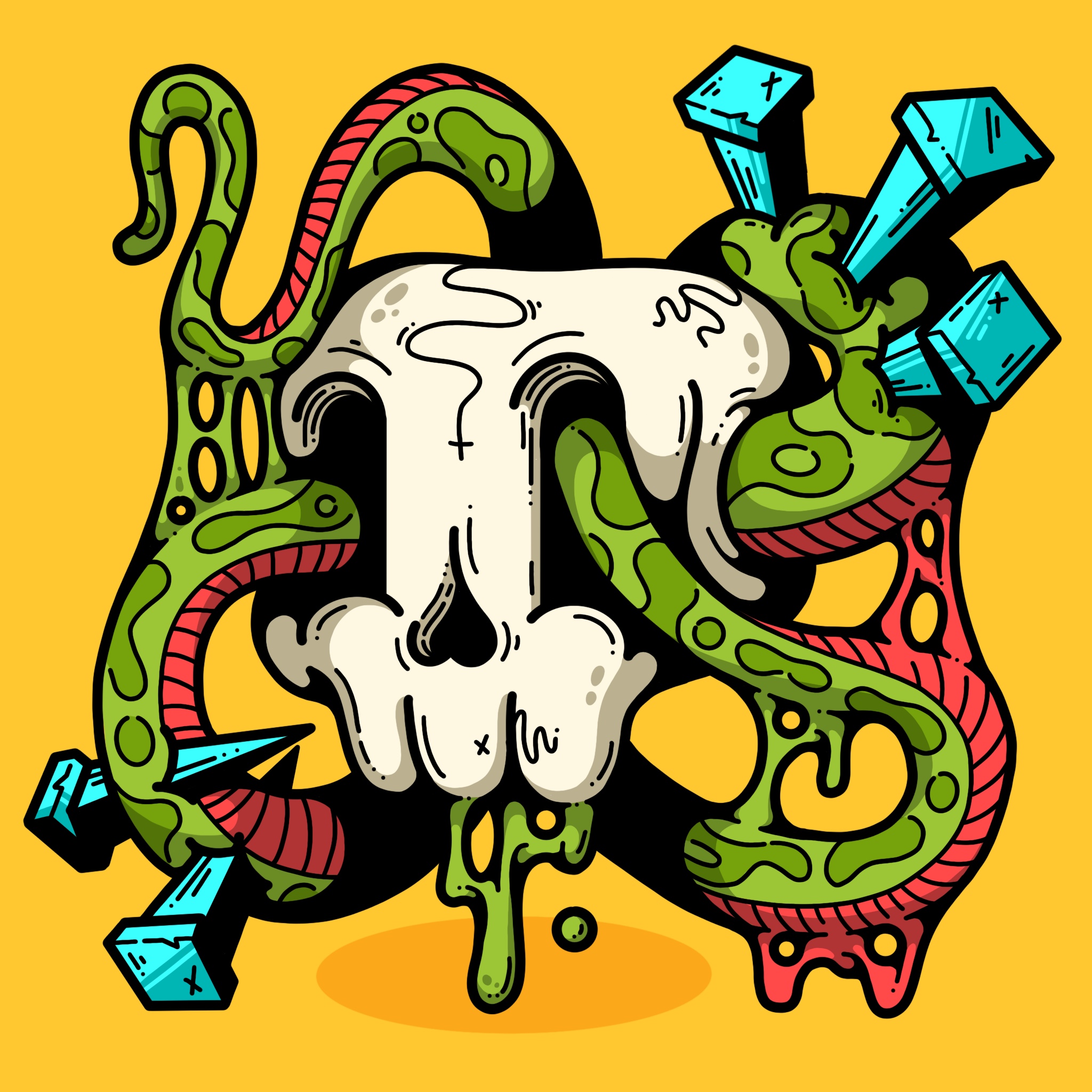 💀#3 x Waxbones
