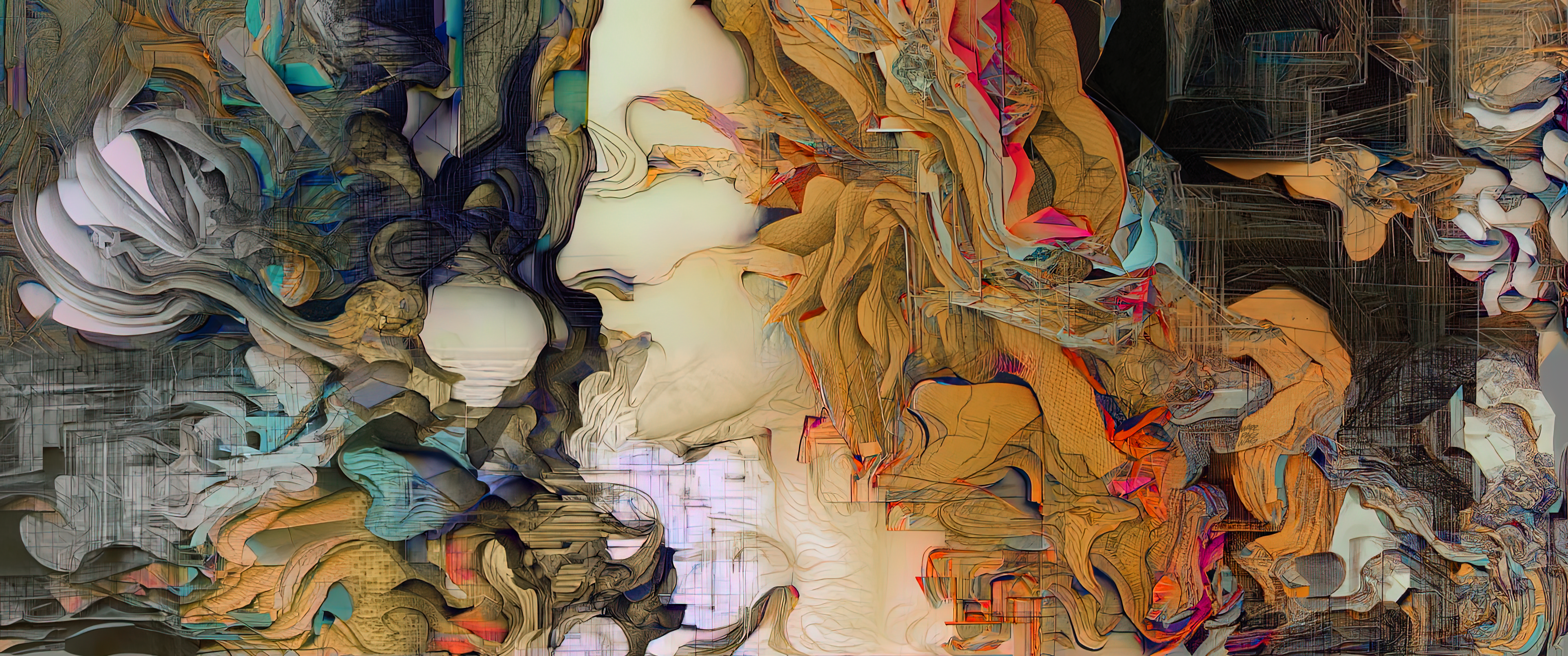 A face in an artificial dream 07