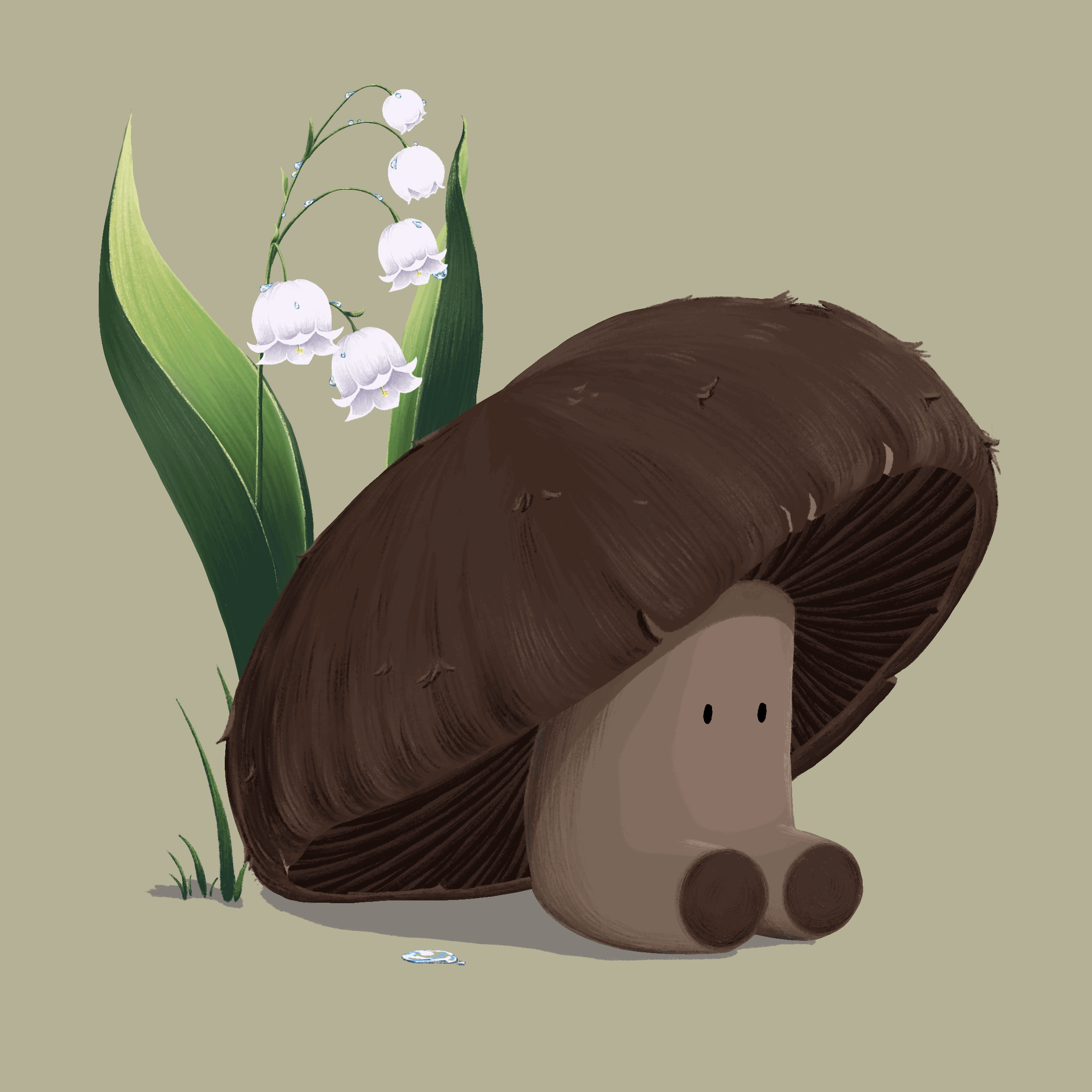 Mushrooms and Flowers #005