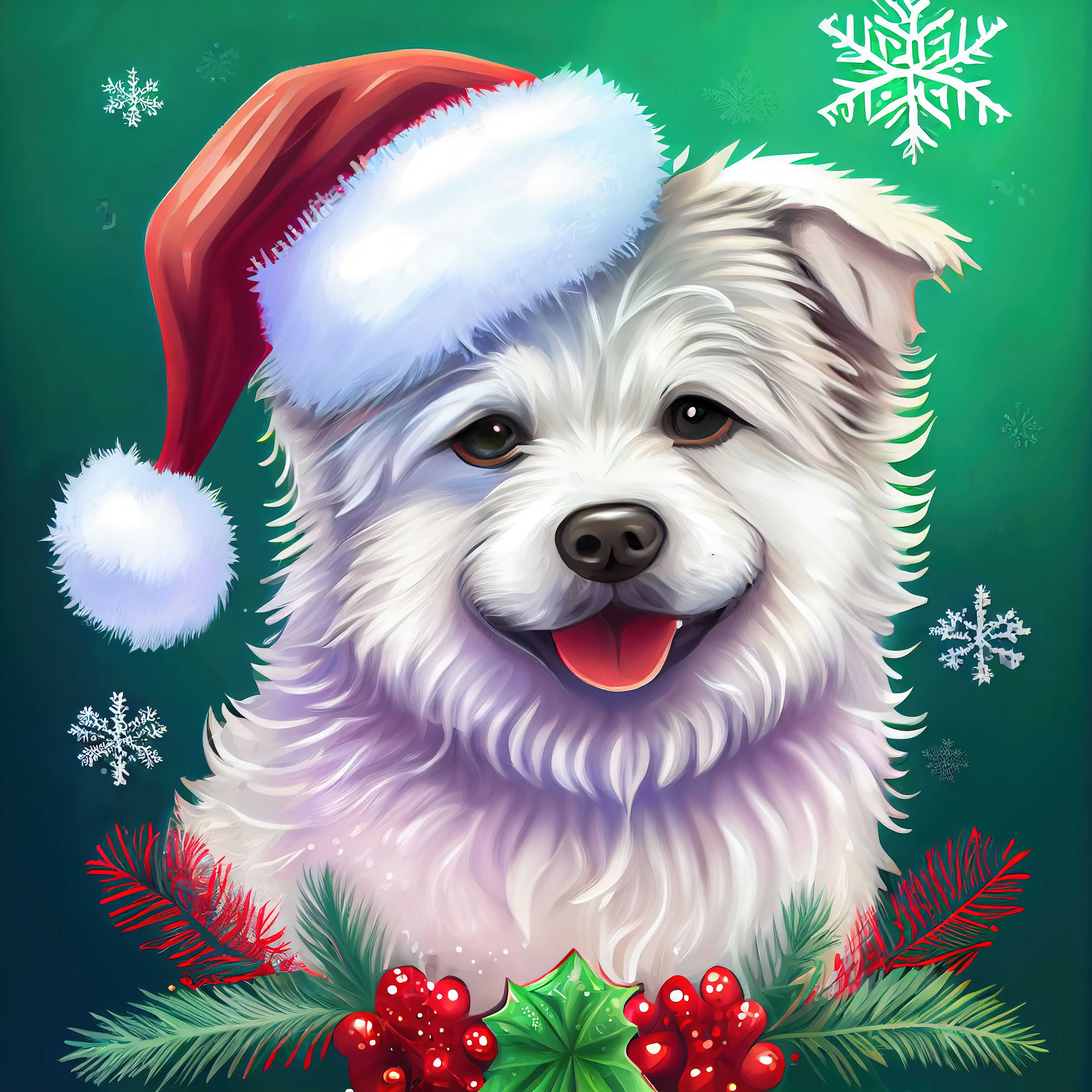 Christmas dog