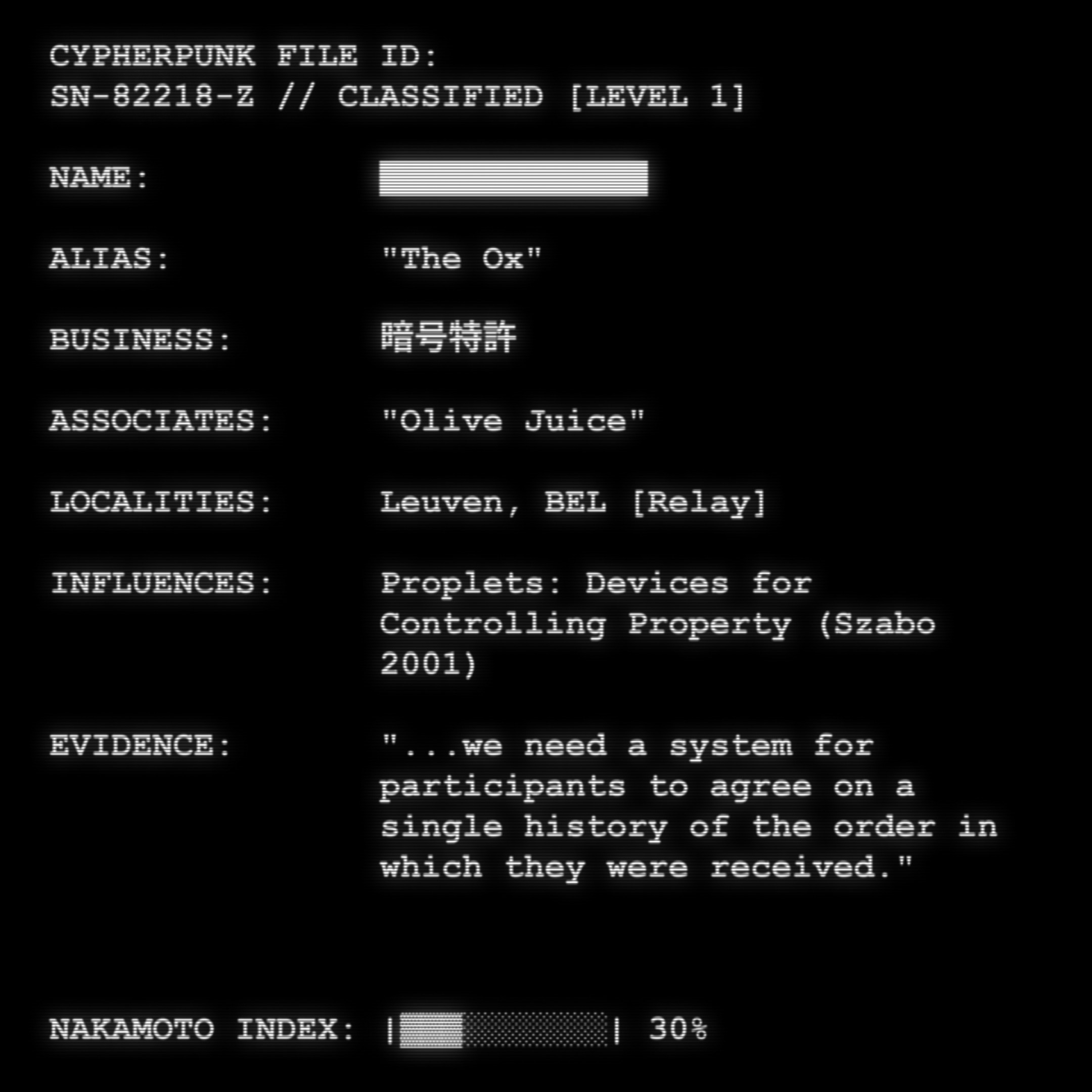 CYPHERPUNK FILES #2614