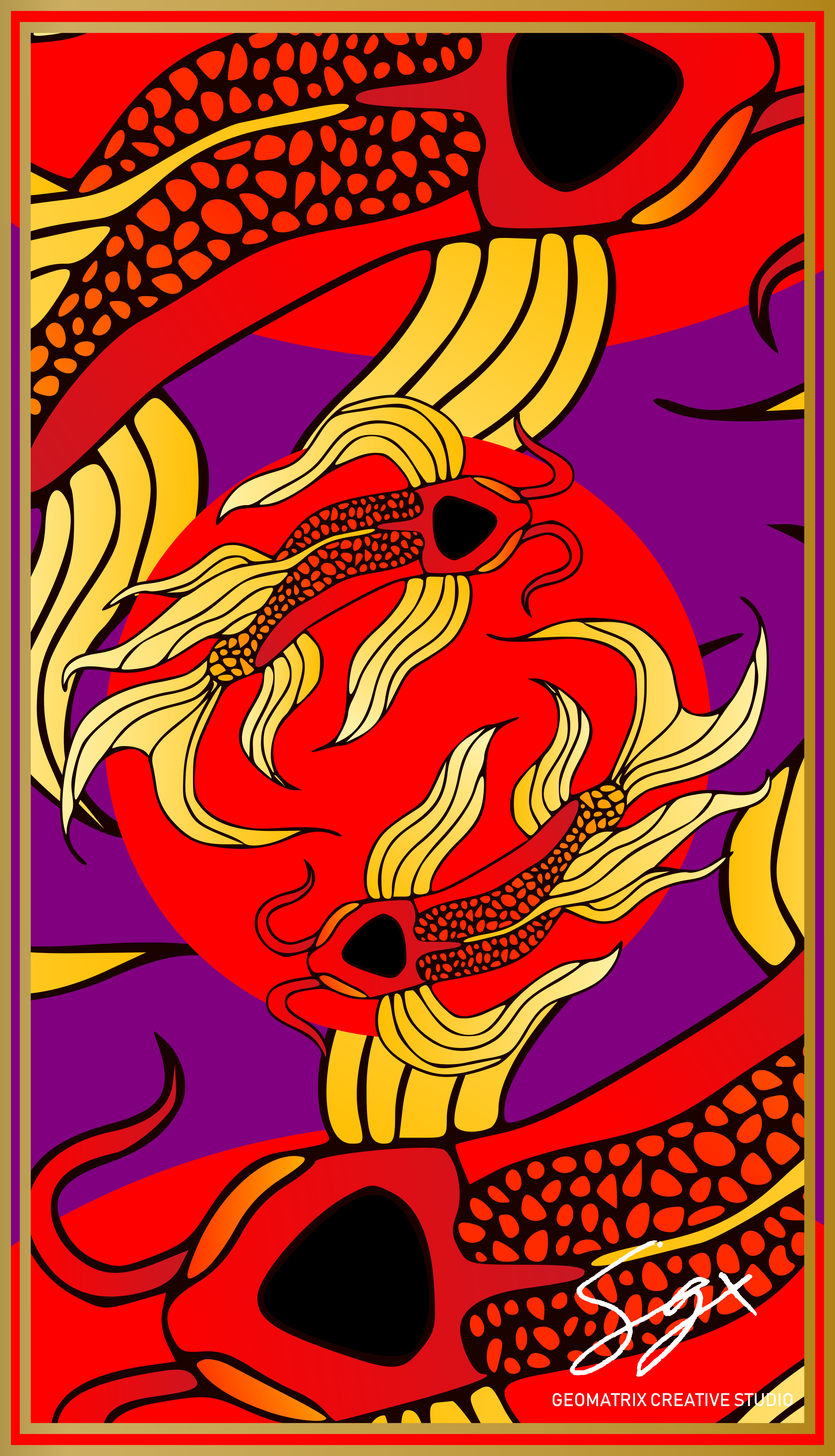 Imperial Purple Koi 2