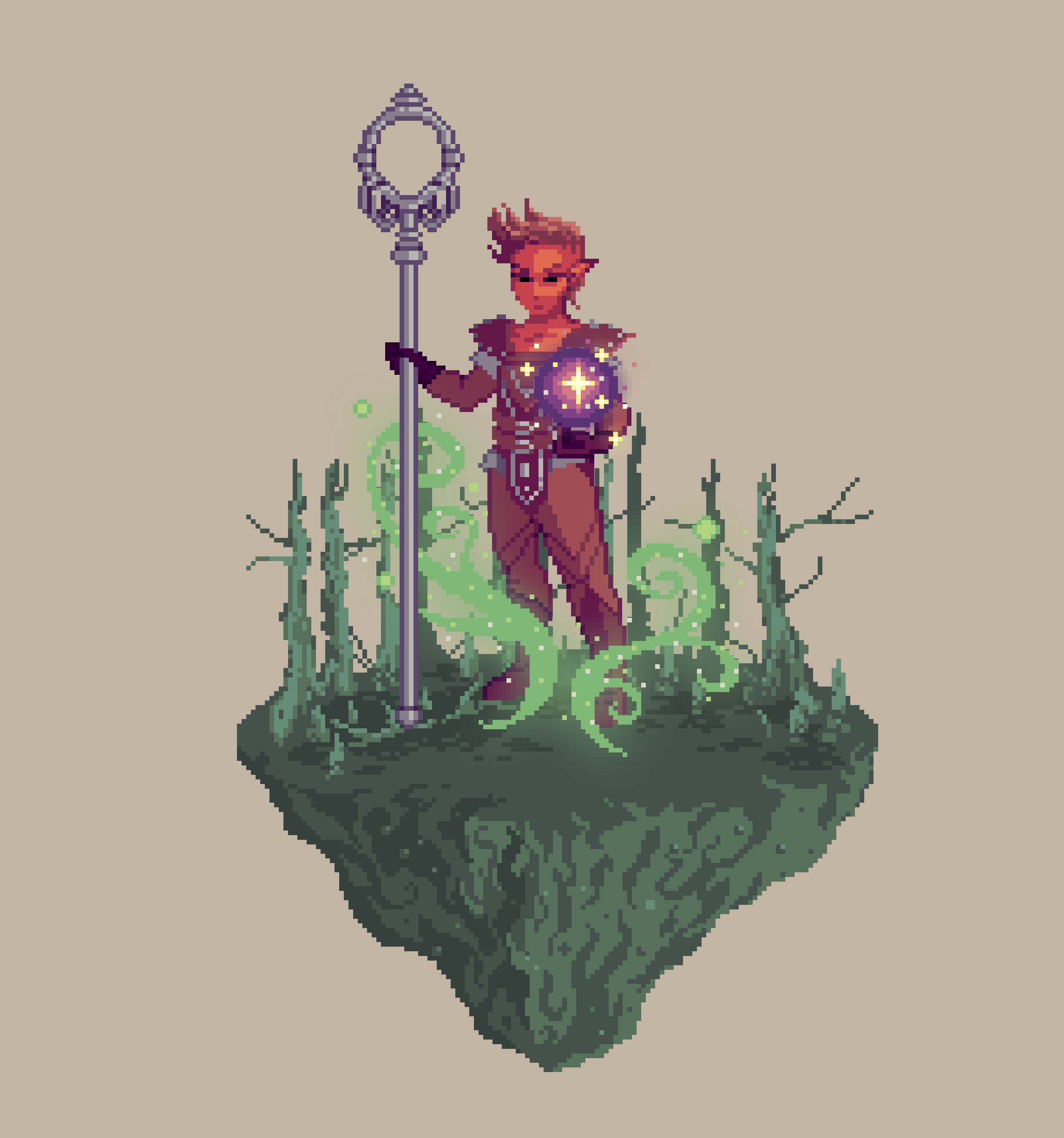 Dawn Half-Elf Chaos Sorcerer from The Swamp