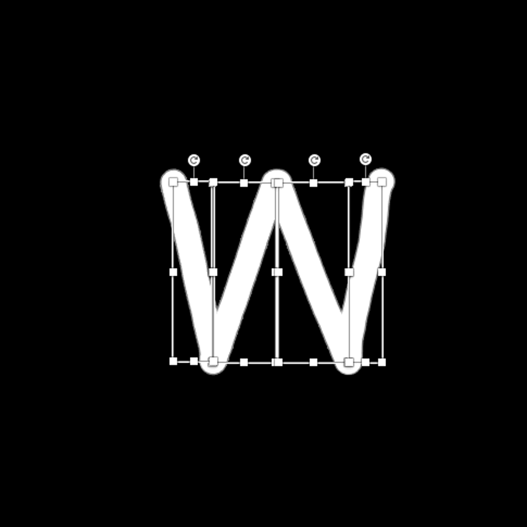 Letter W from WHAlphabet. By WHA