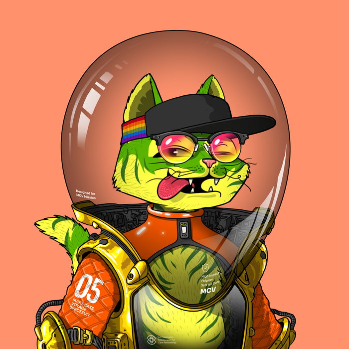 Mars Cat in Spacesuit #1734