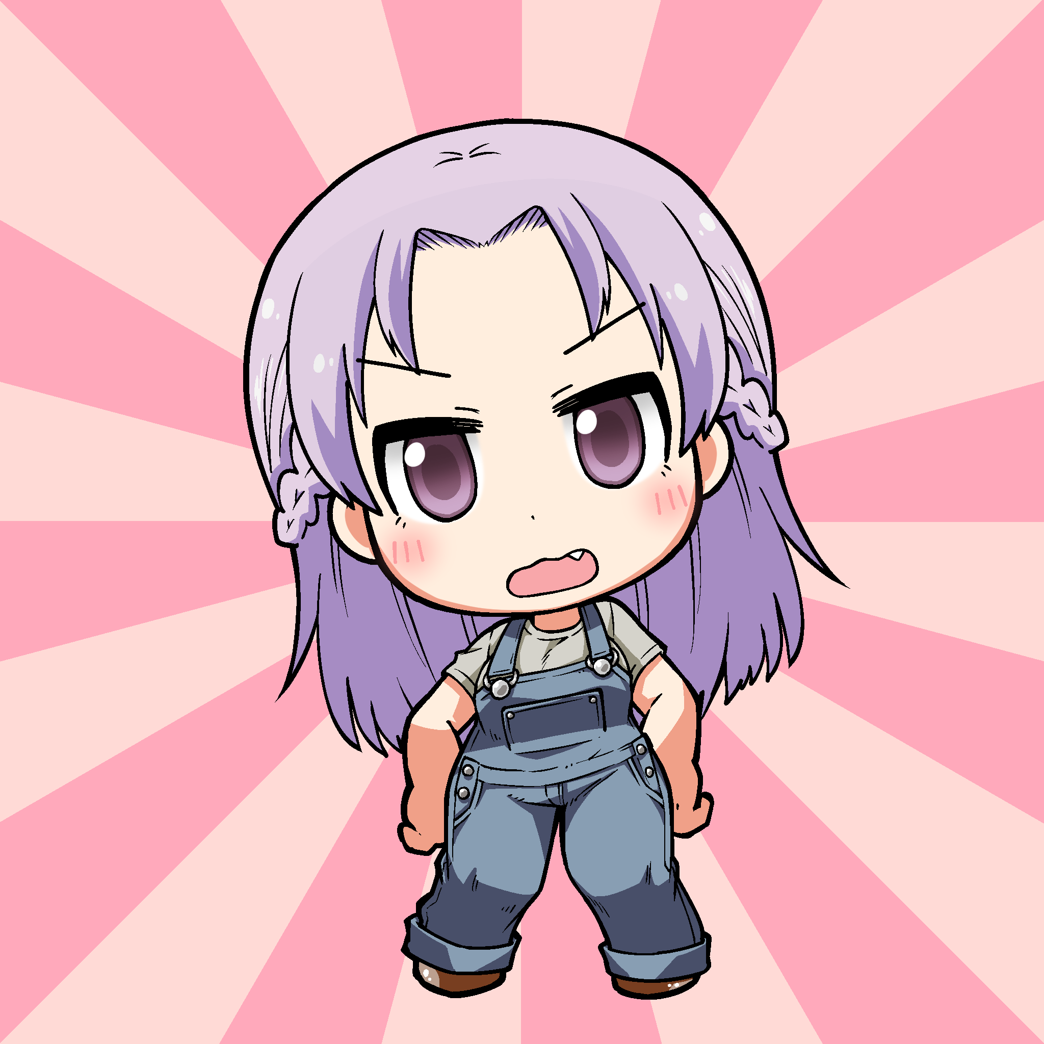 Tere QN! purple overall #7934
