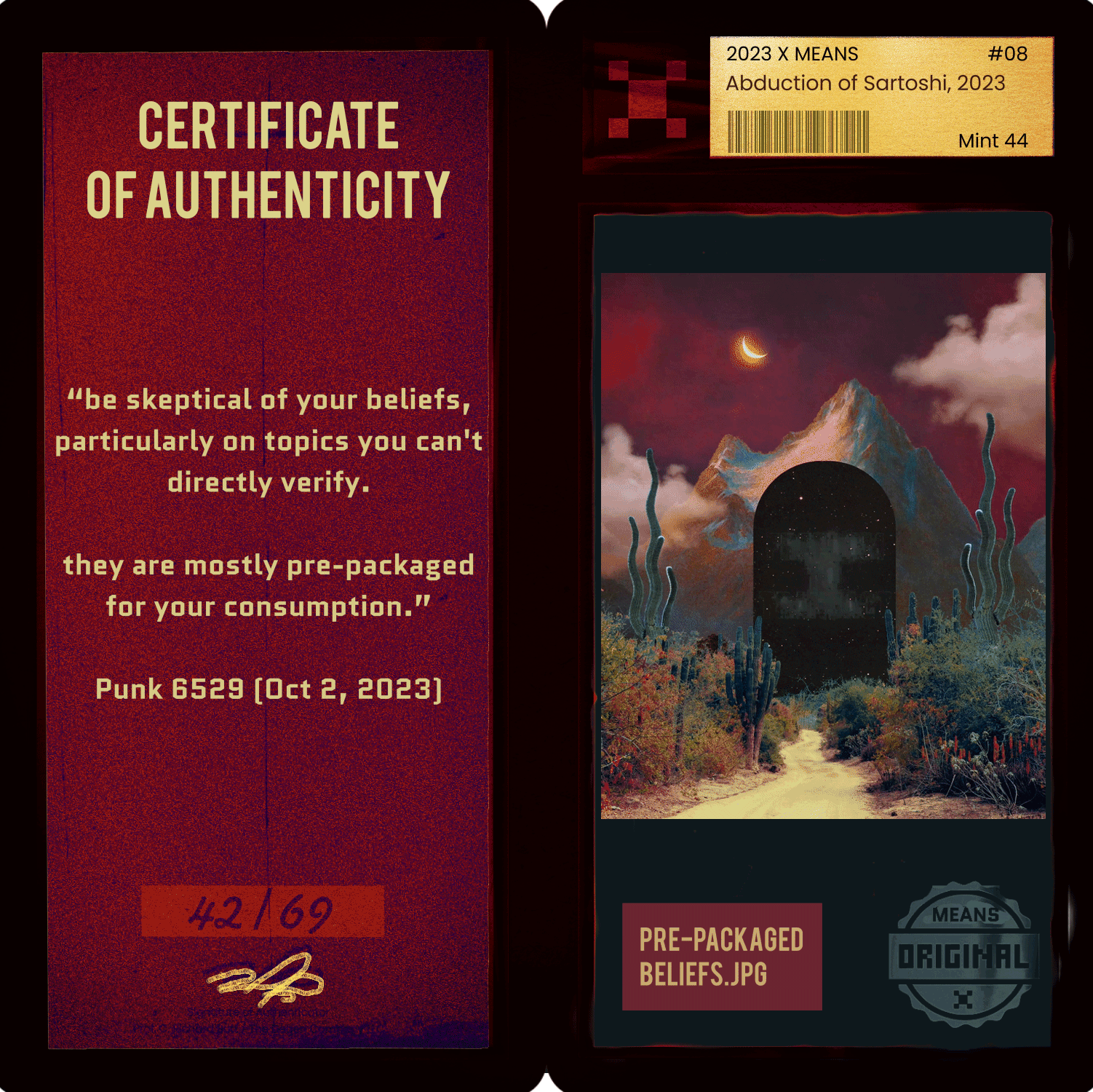 Pre-packaged beliefs