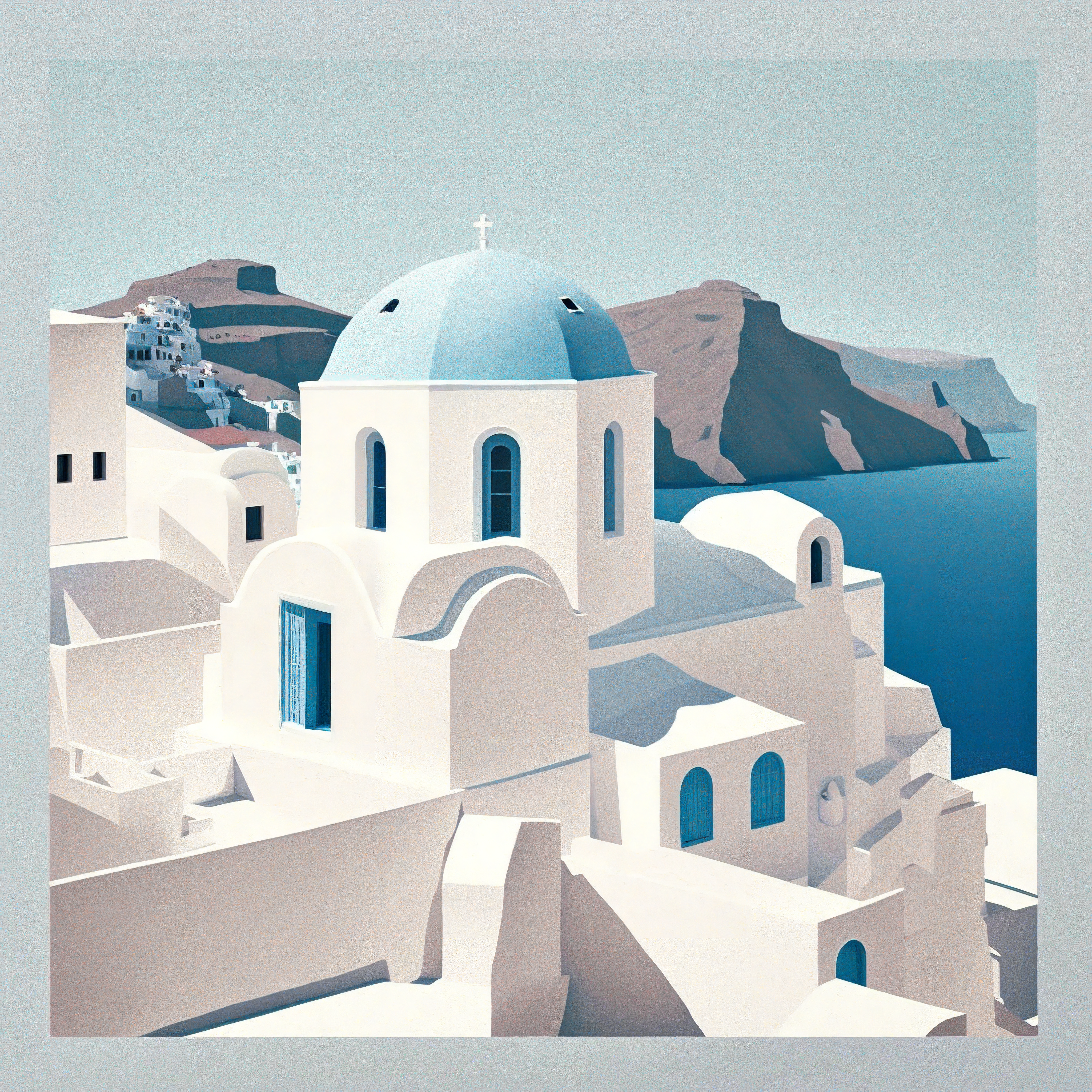 "Santorini Scenery" 