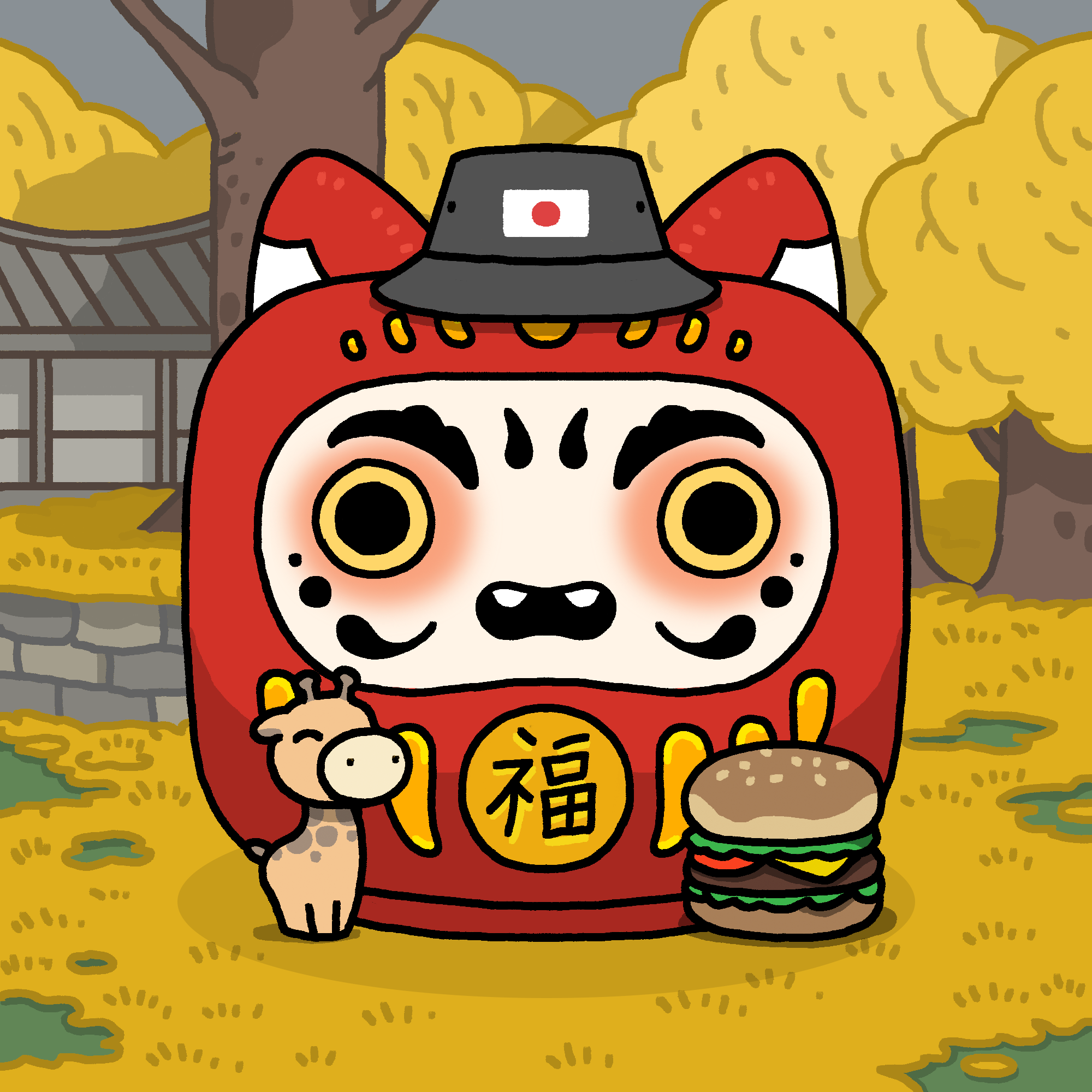 Neko Daruma #488