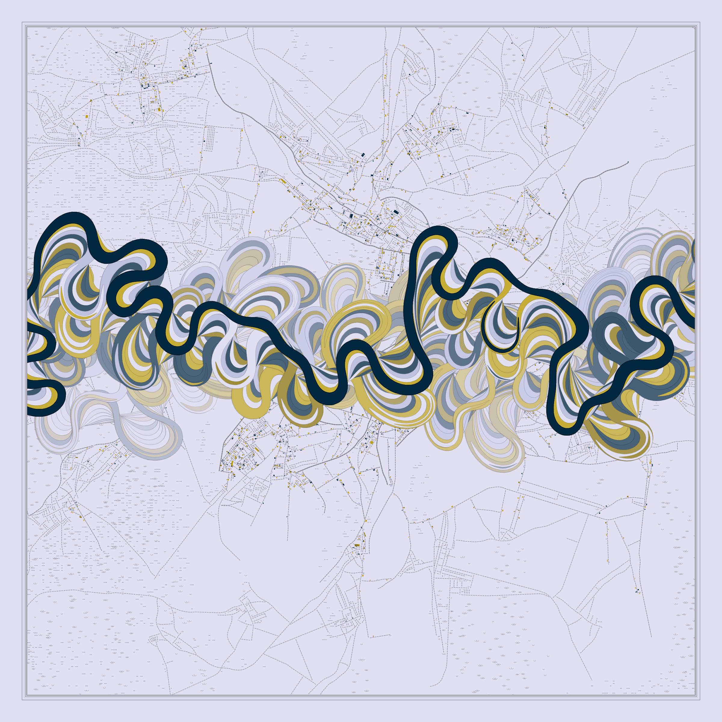 Ancient Courses of Fictional Rivers #425