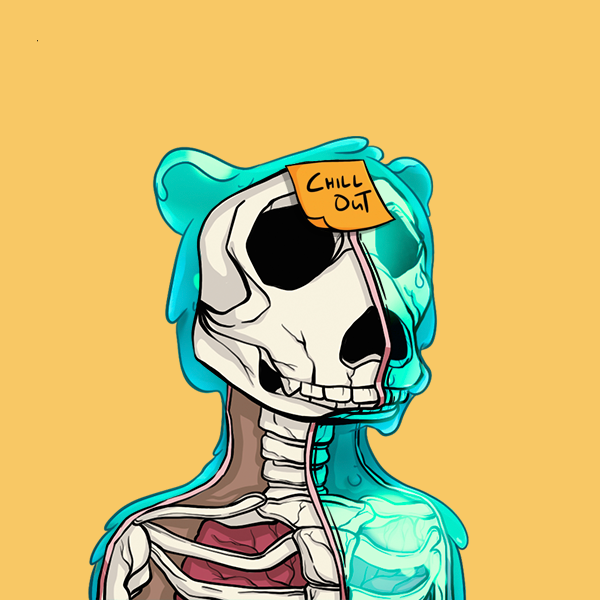 Zombie Okay Bear #3508