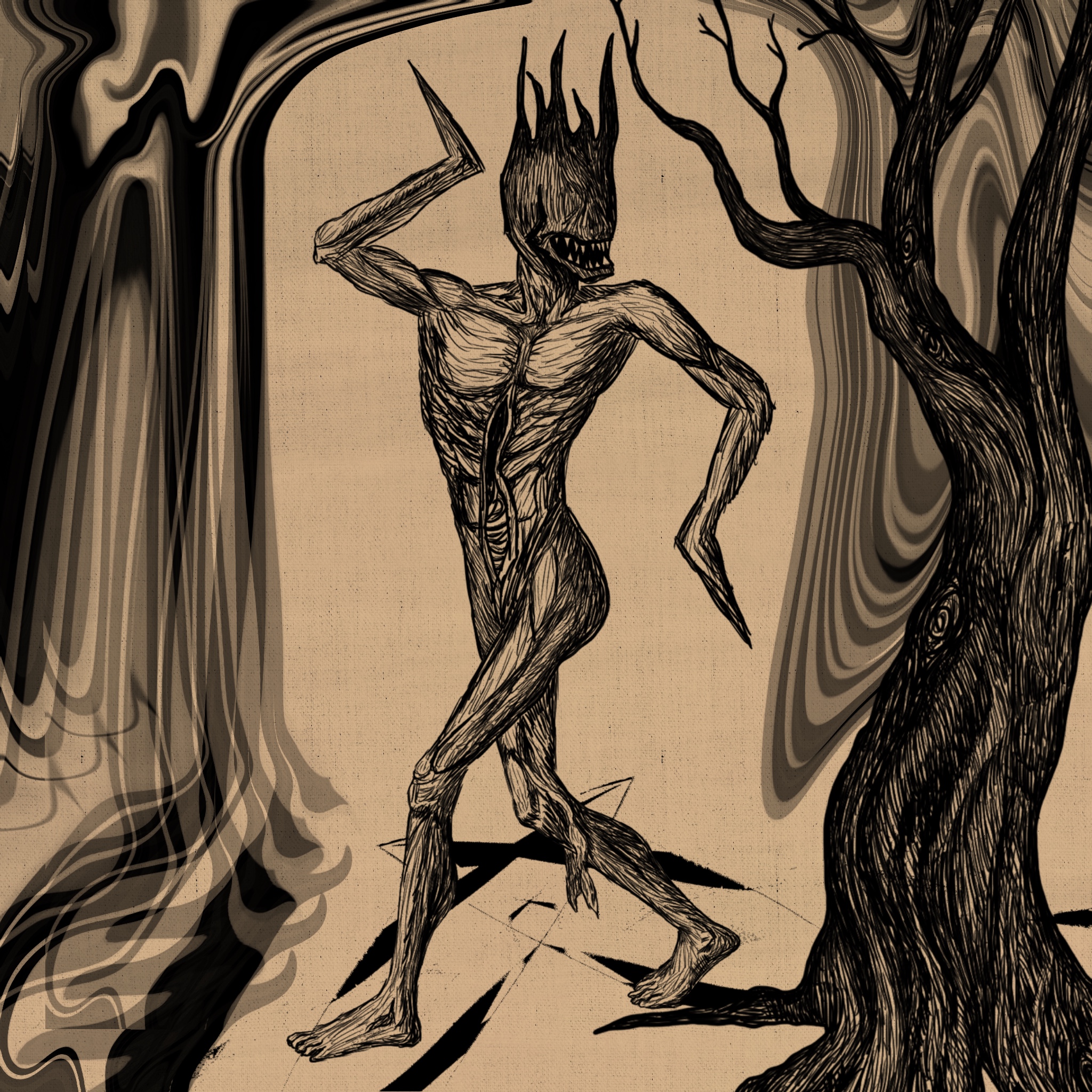 a stroll in the woods (beige) #7/10