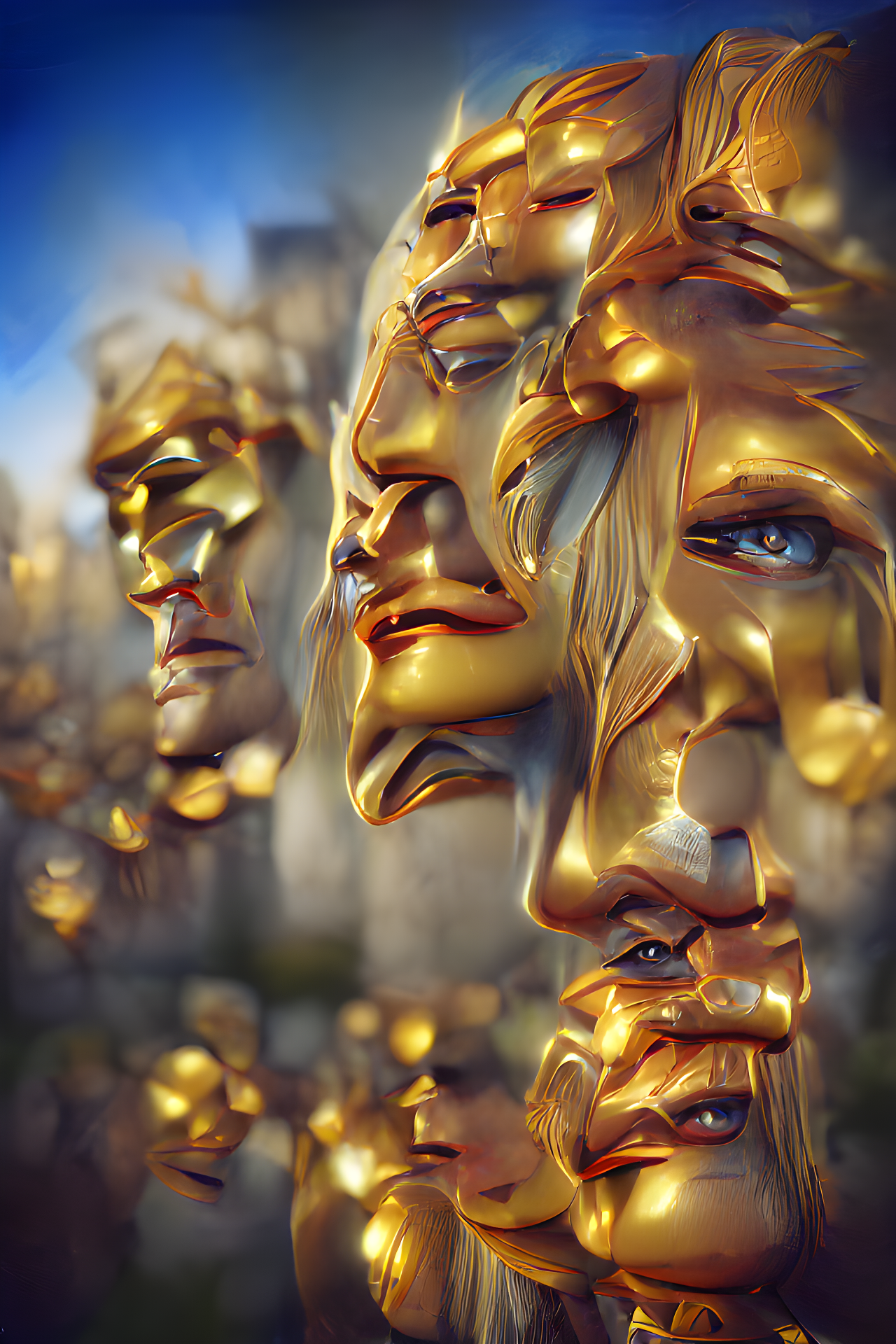 Glacing gold