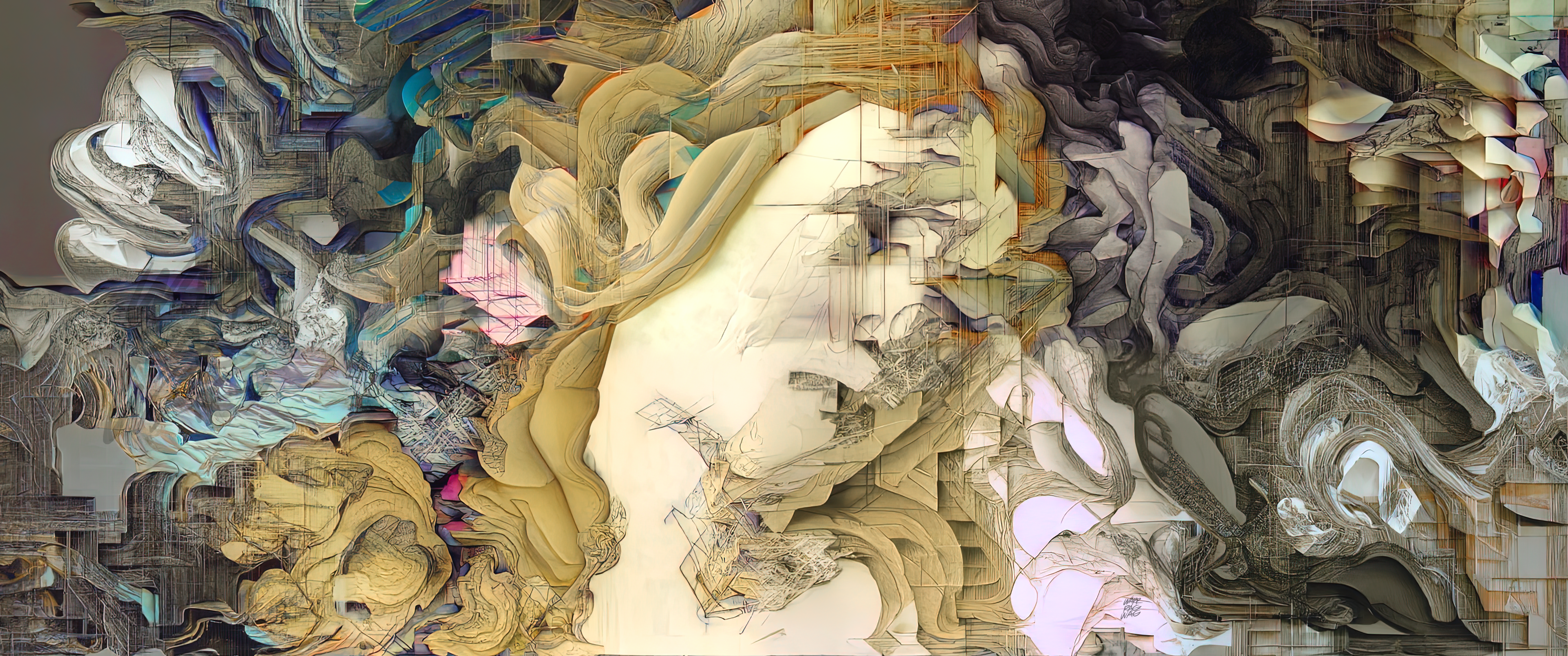 A face in an artificial dream 06