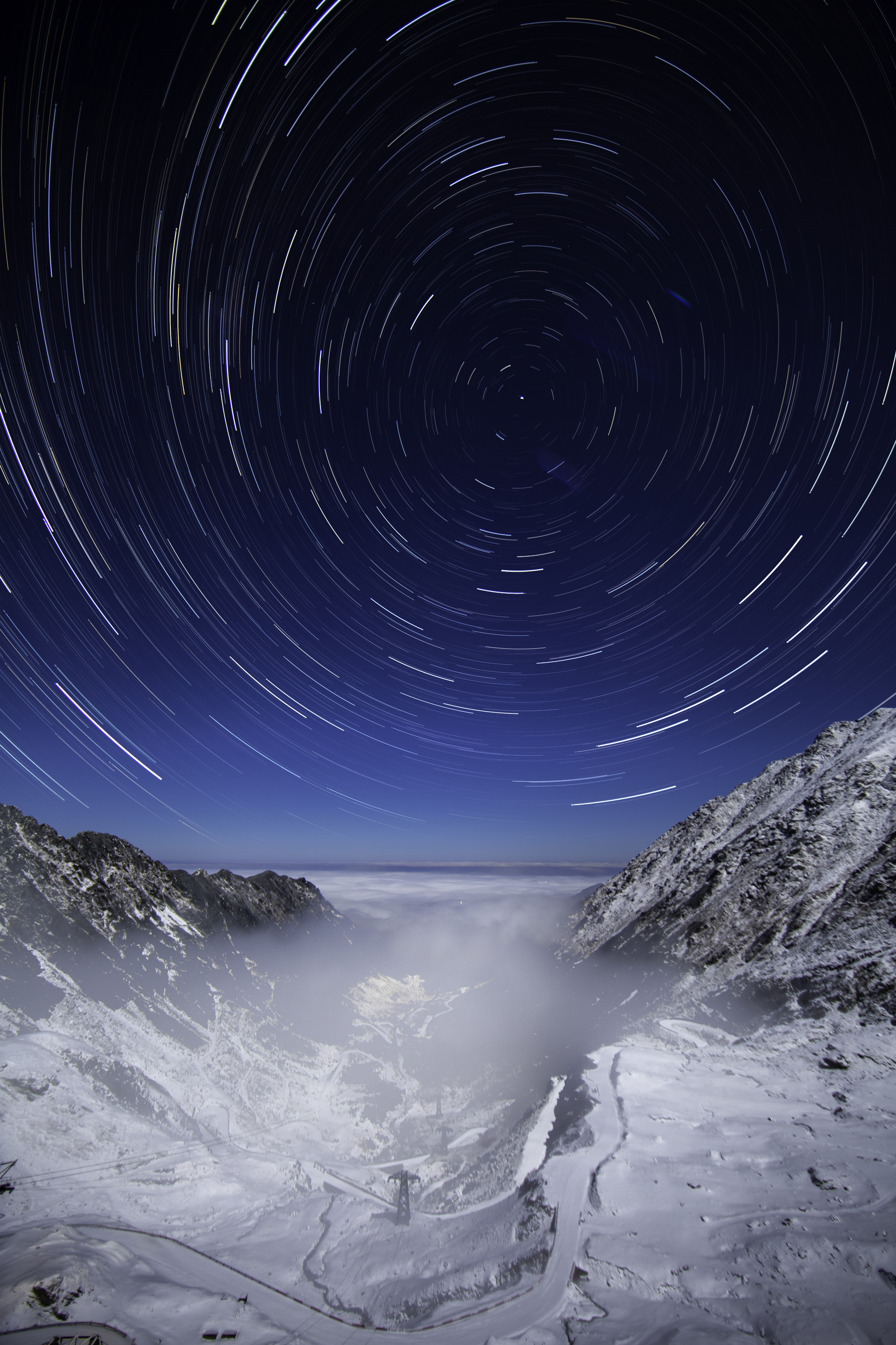 Star Trails Balea Lake